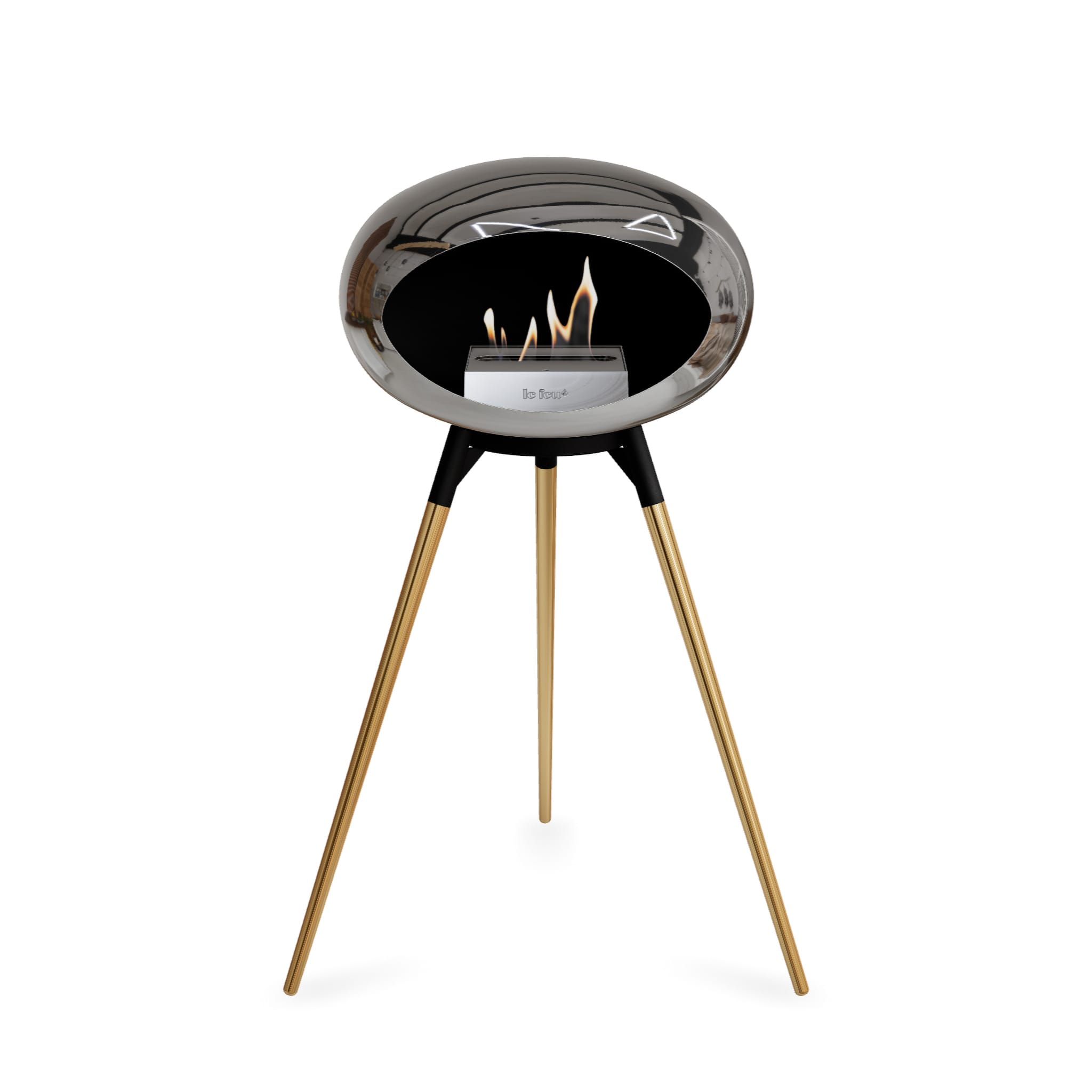 Le Feu Ground High Dome <br>Chromed Silver