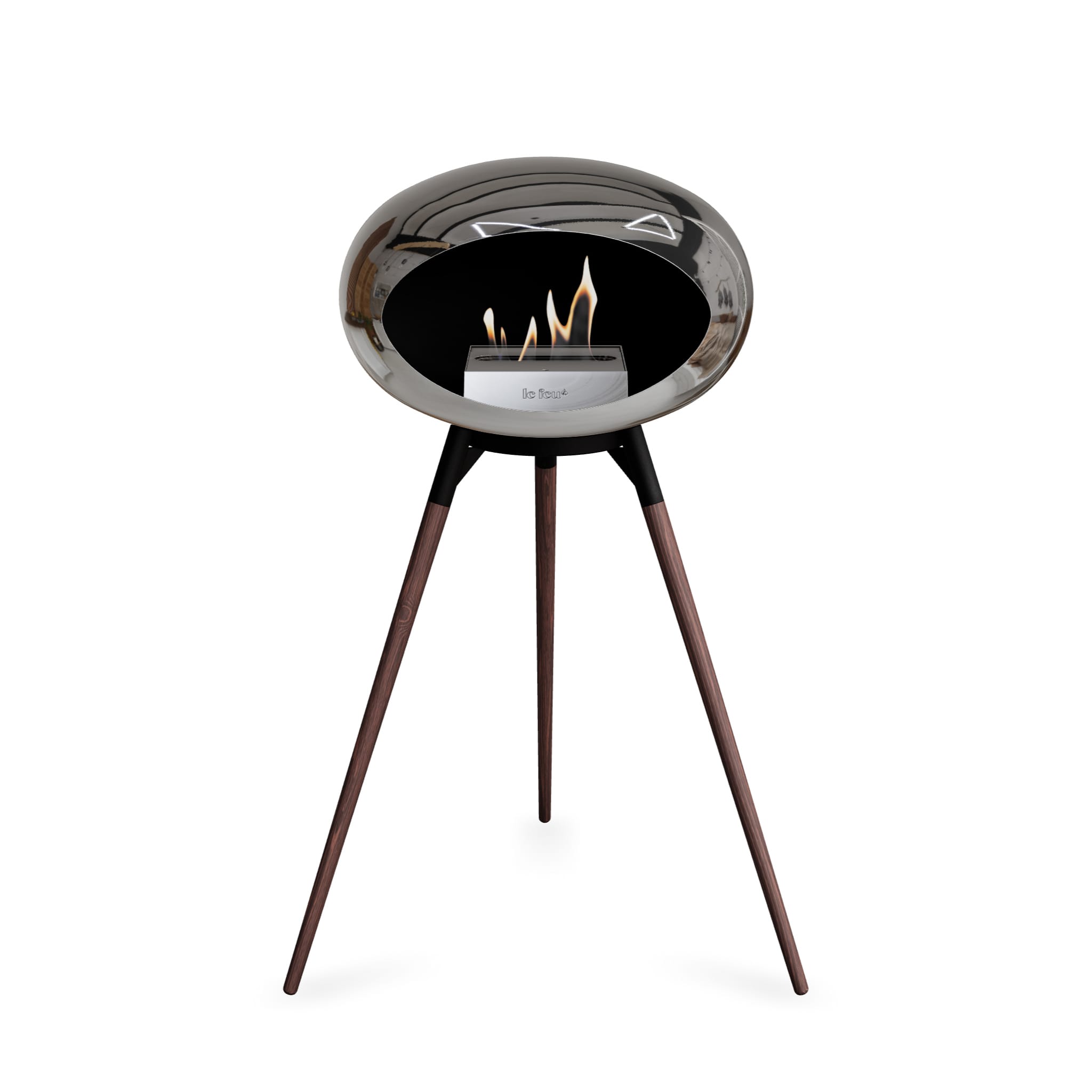 Le Feu Ground High Dome <br>Chromed Silver