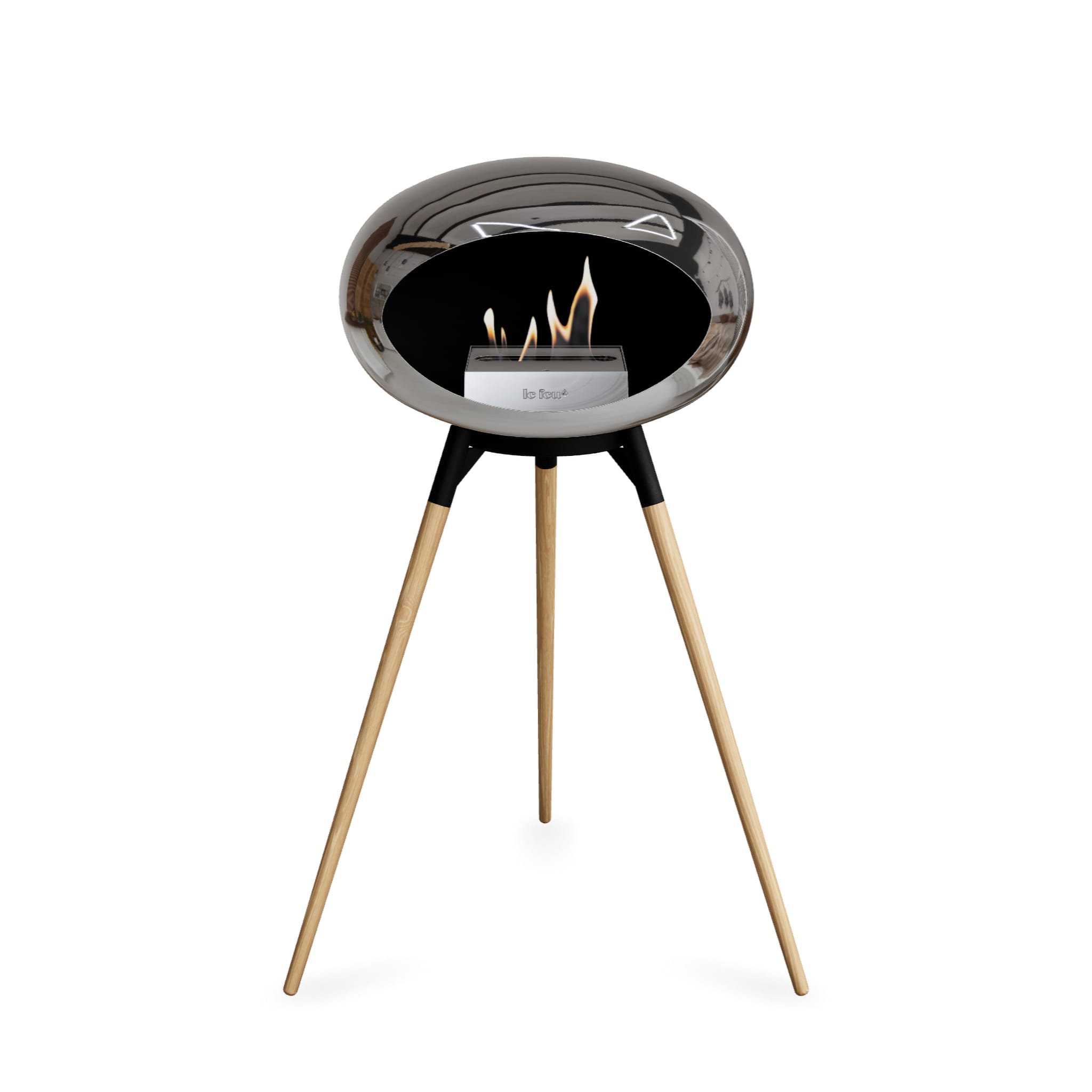 Le Feu Ground High Dome <br>Chromed Silver