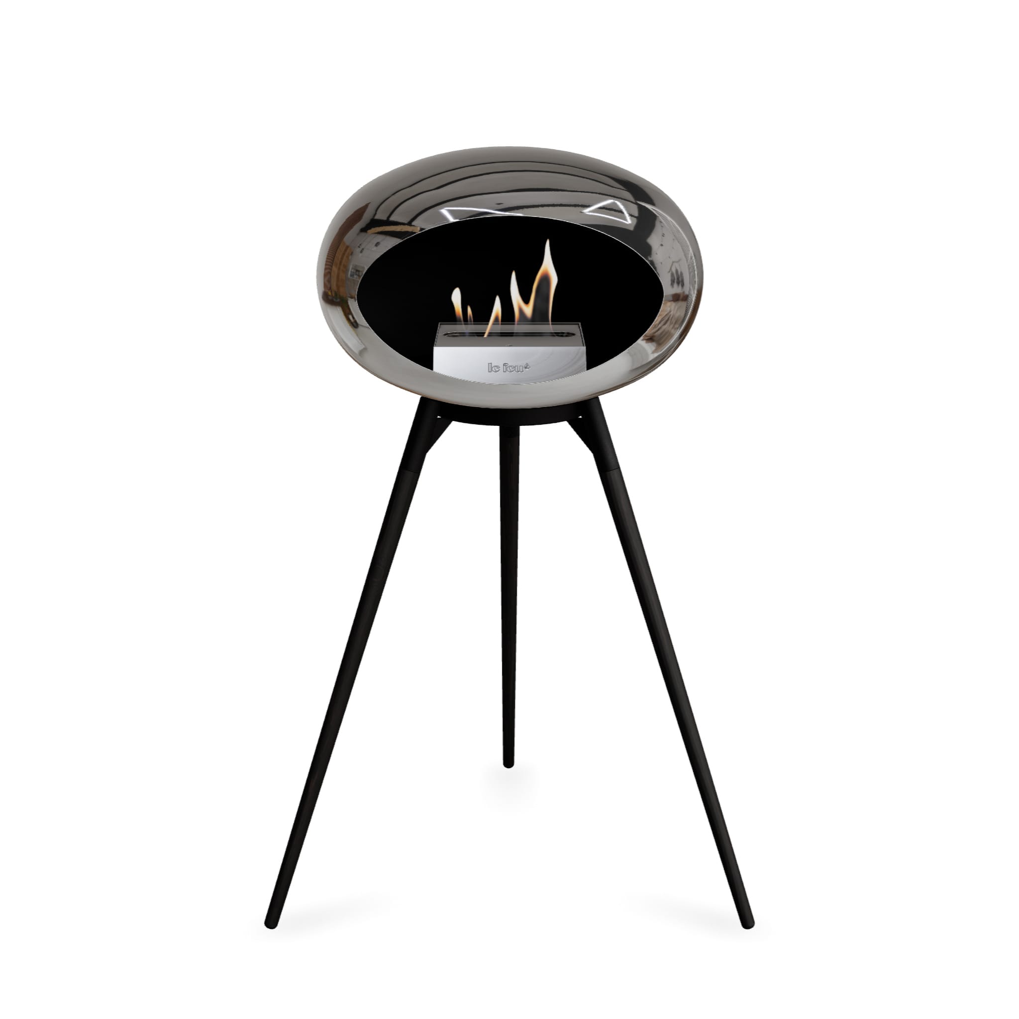 Le Feu Ground High Dome <br>Chromed Silver
