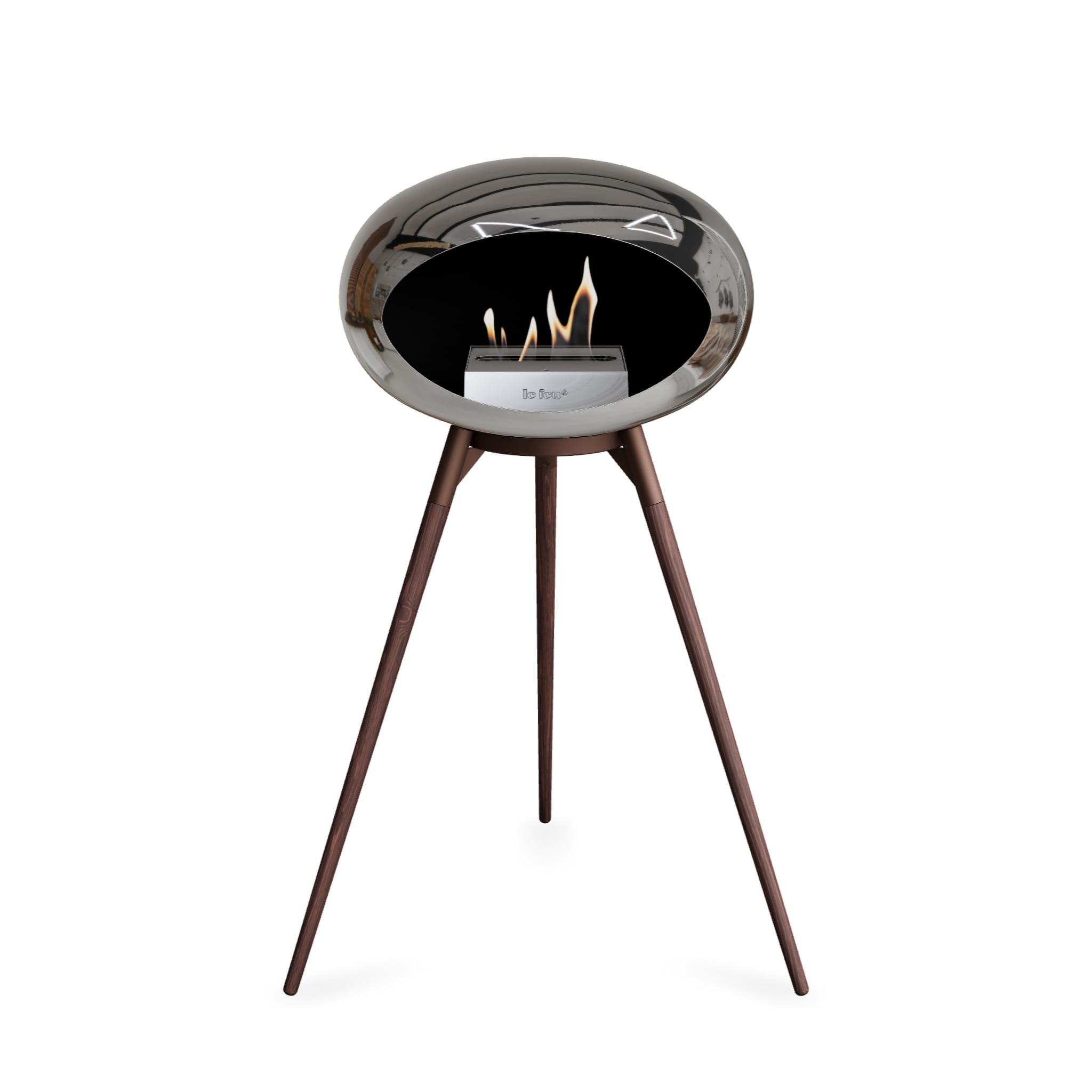 Le Feu Ground High Dome <br>Chromed Silver
