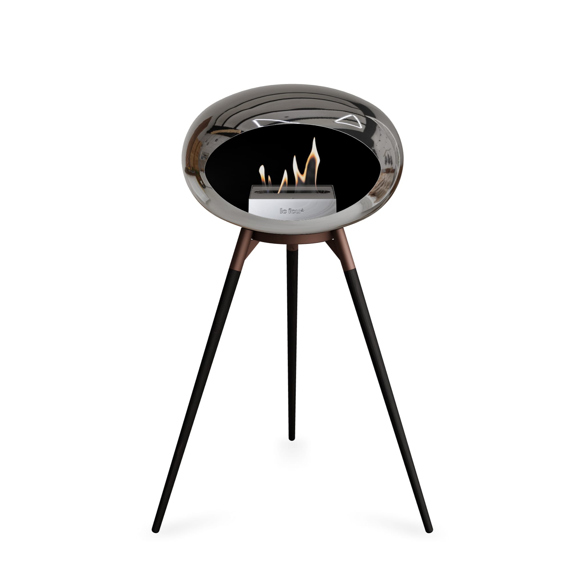 Le Feu Ground High Dome <br>Chromed Silver