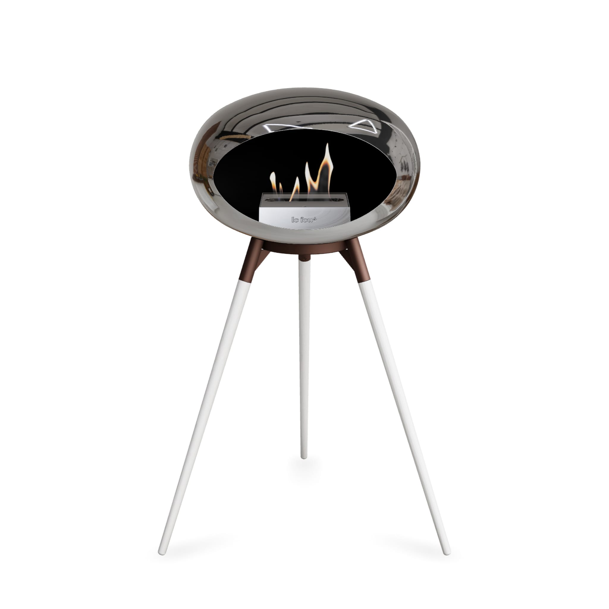 Le Feu Ground High Dome <br>Chromed Silver