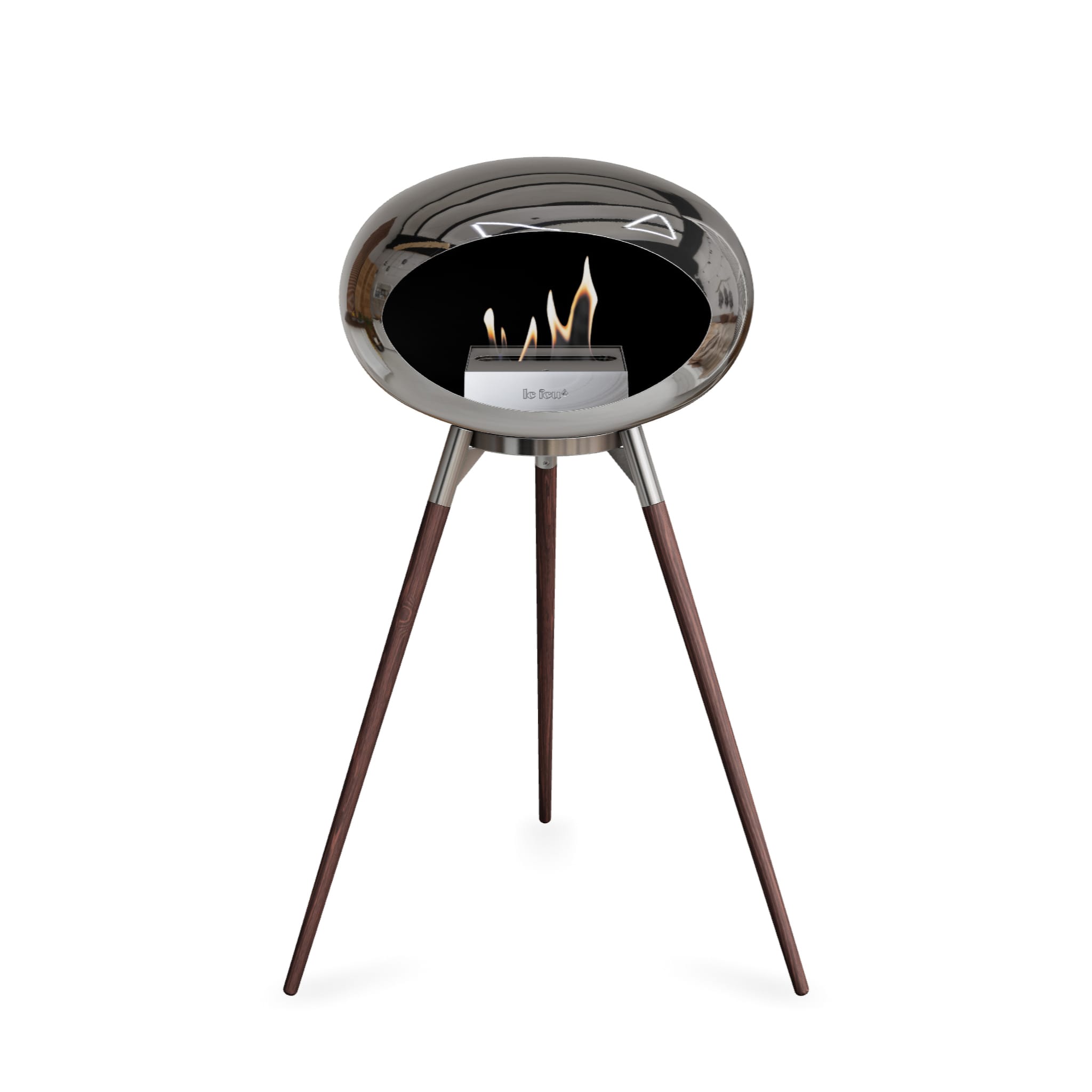 Le Feu Ground High Dome <br>Chromed Silver