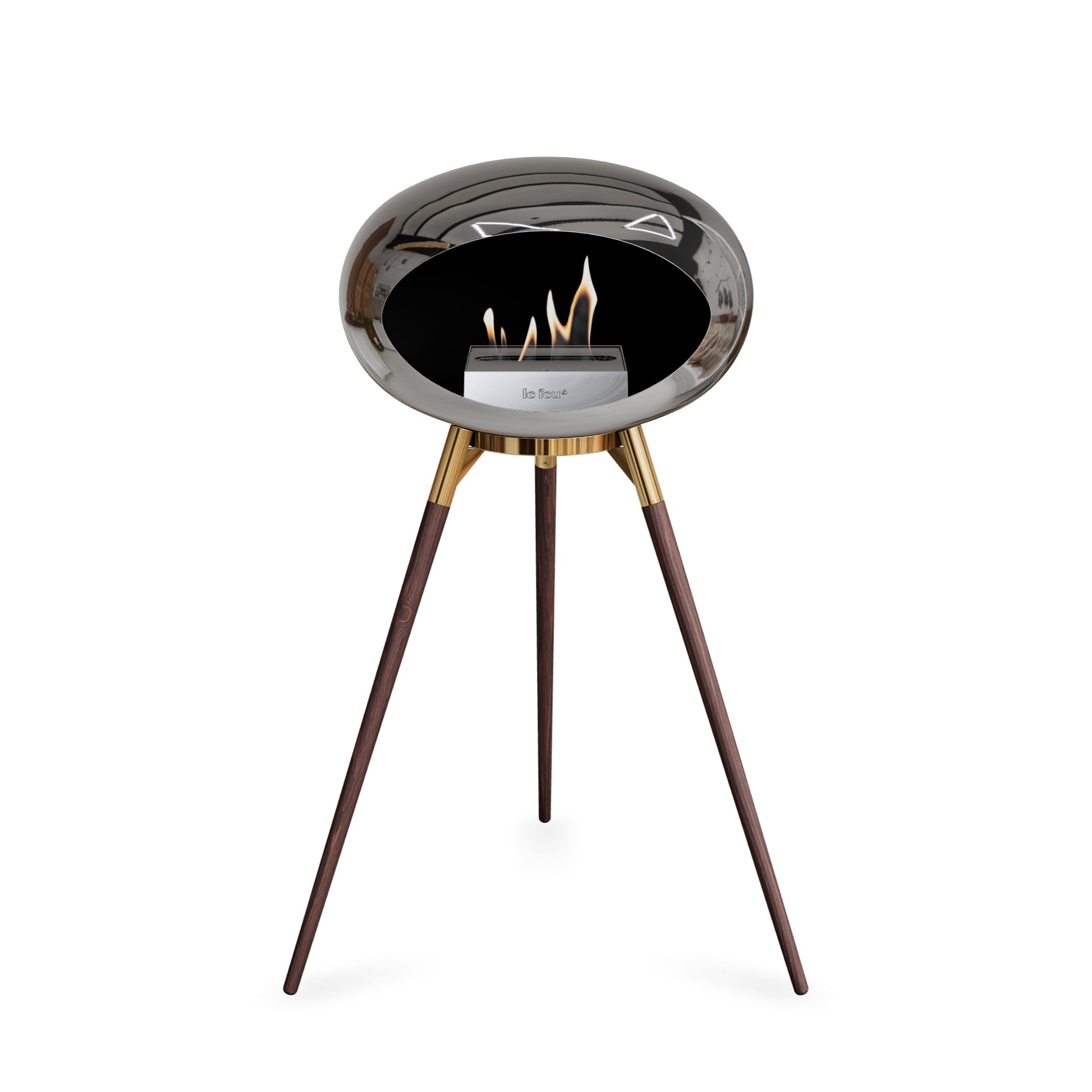 Le Feu Ground High Dome <br>Chromed Silver