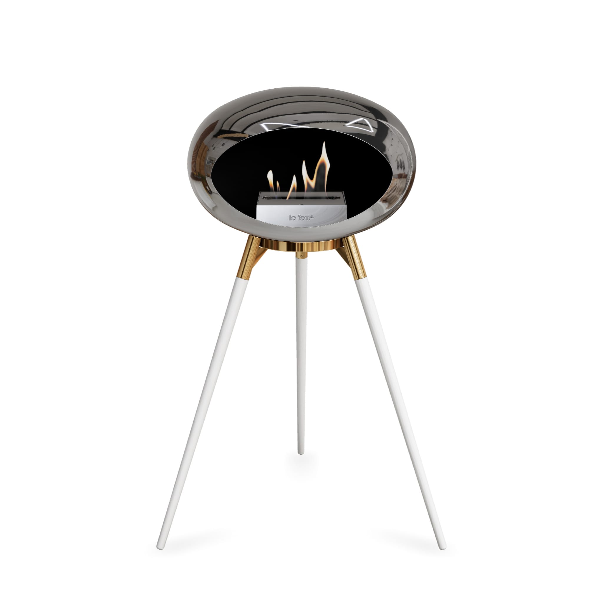 Le Feu Ground High Dome <br>Chromed Silver