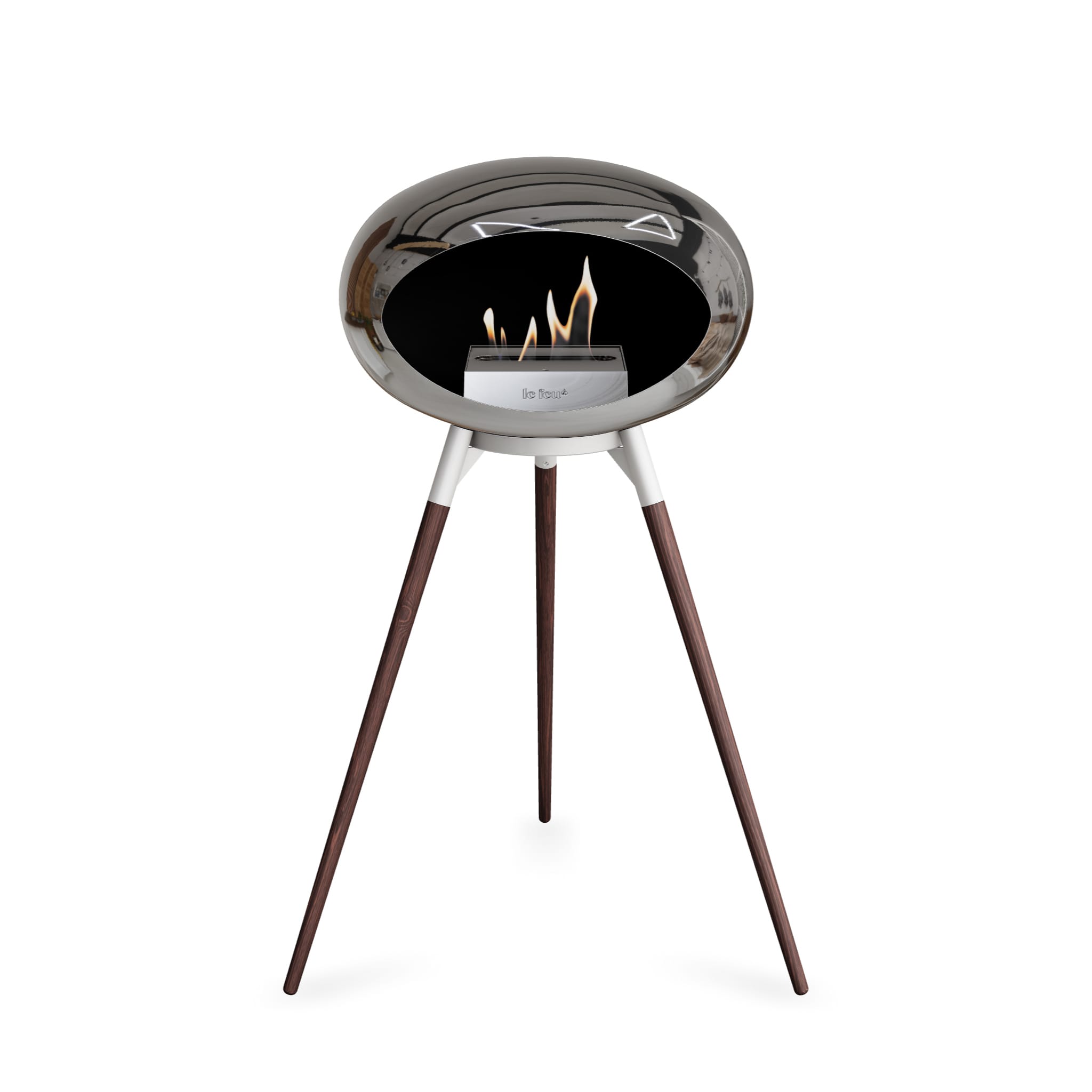 Le Feu Ground High Dome <br>Chromed Silver