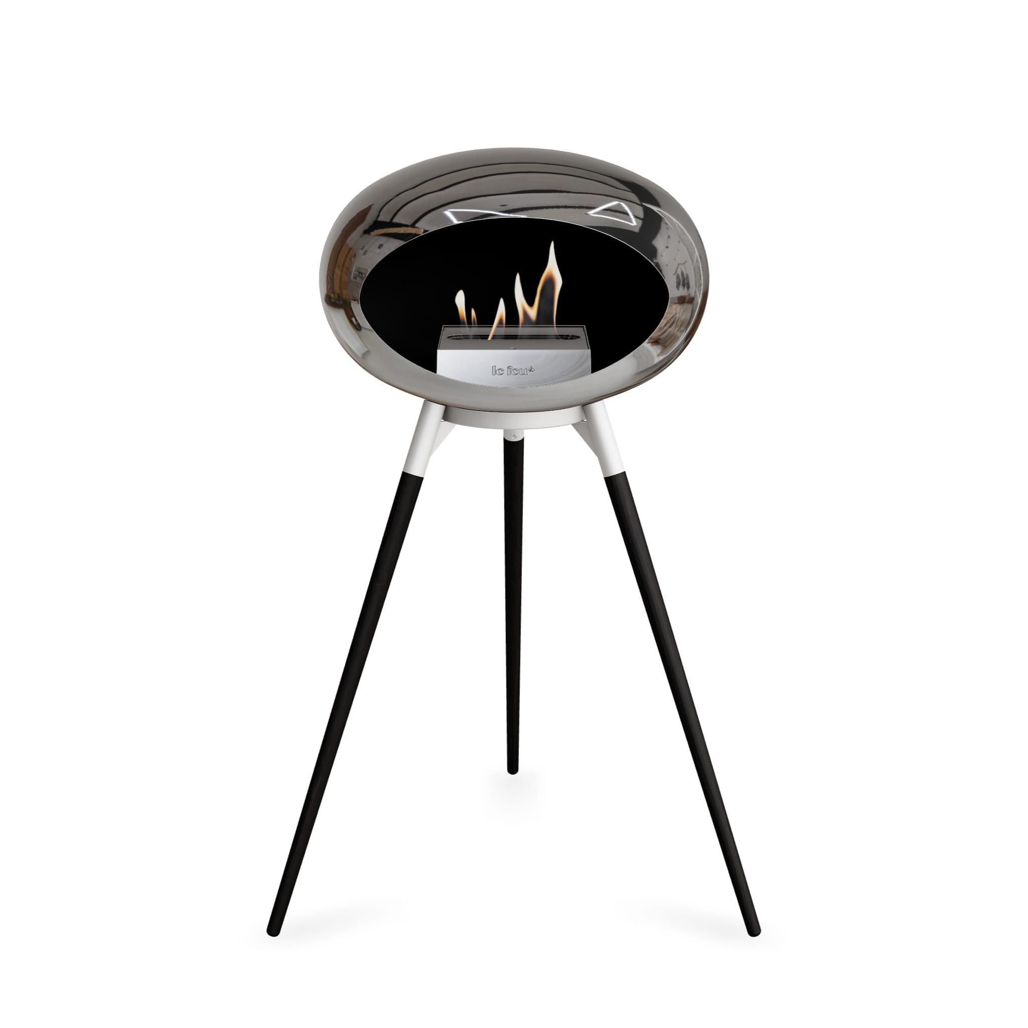 Le Feu Ground High Dome <br>Chromed Silver