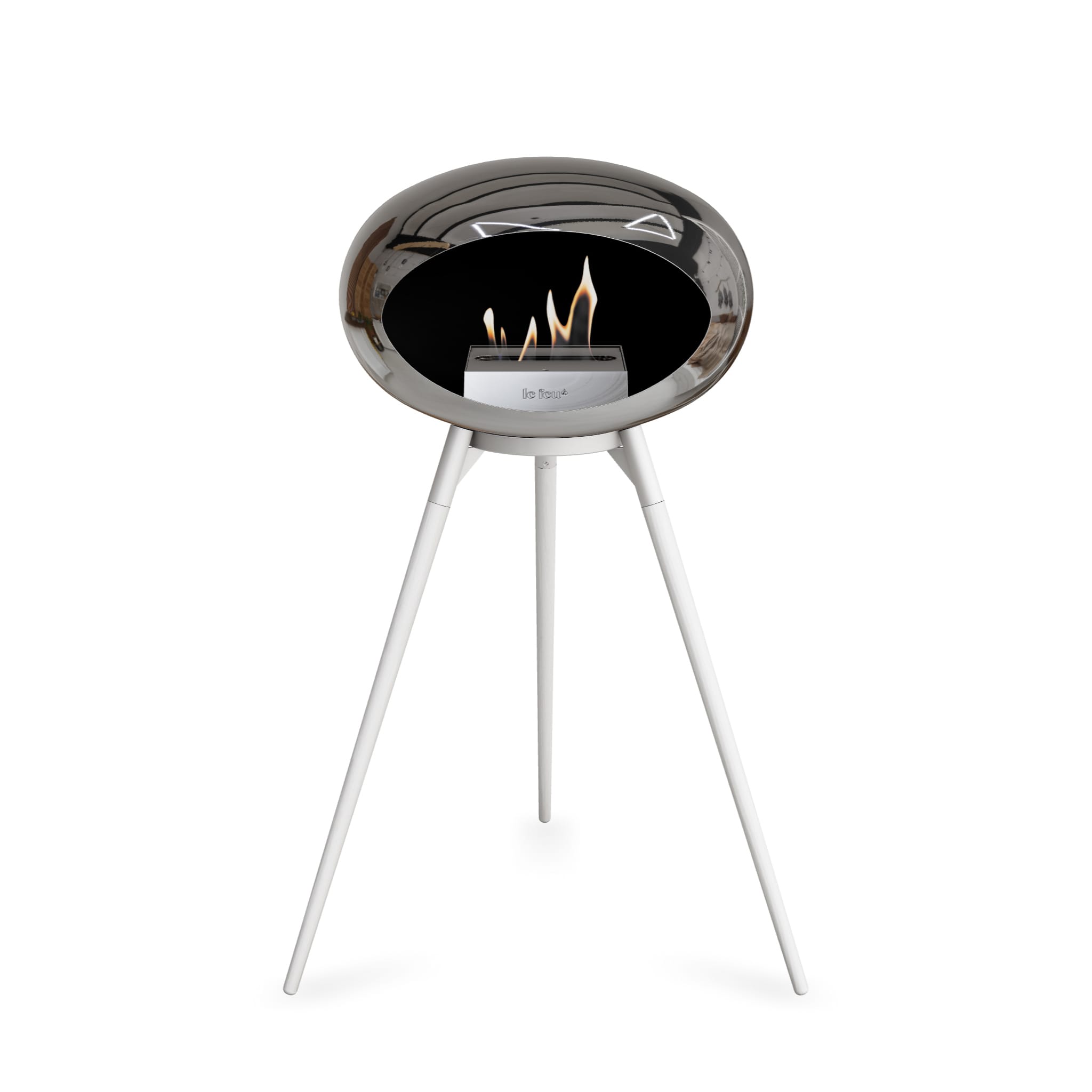 Le Feu Ground High Dome <br>Chromed Silver