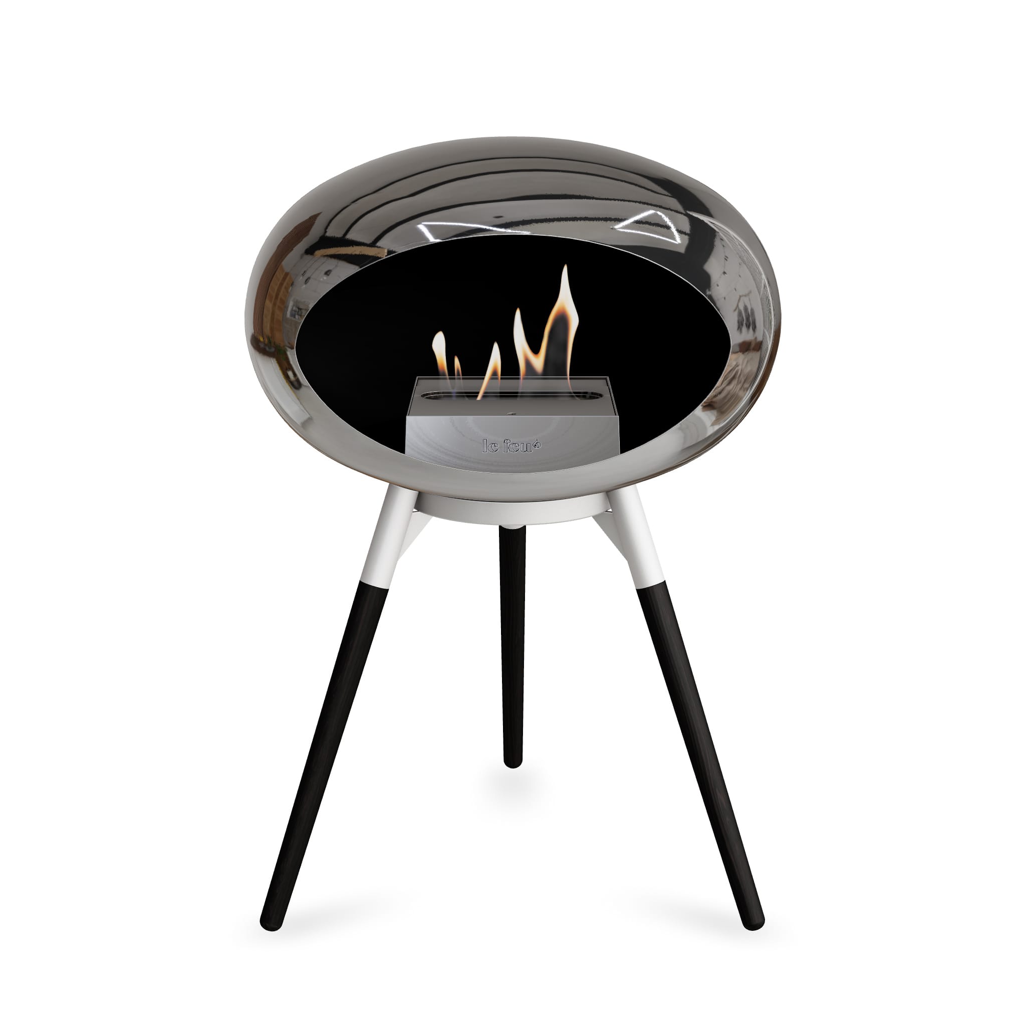 Le Feu Ground Low Dome <br>Chromed Silver
