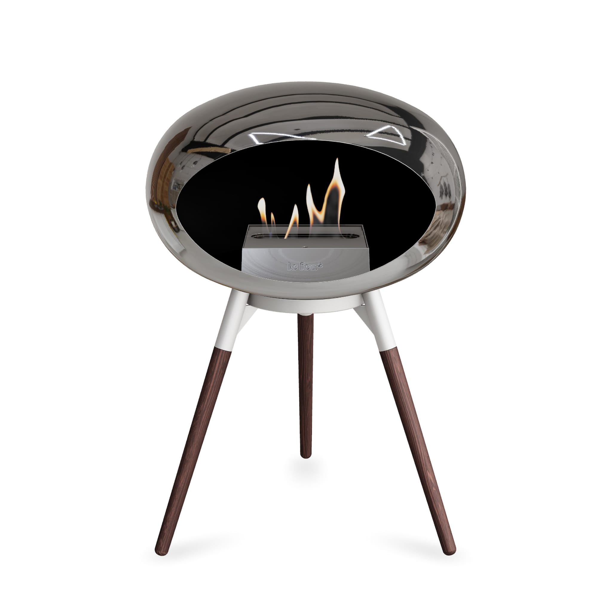 Le Feu Ground Low Dome <br>Chromed Silver