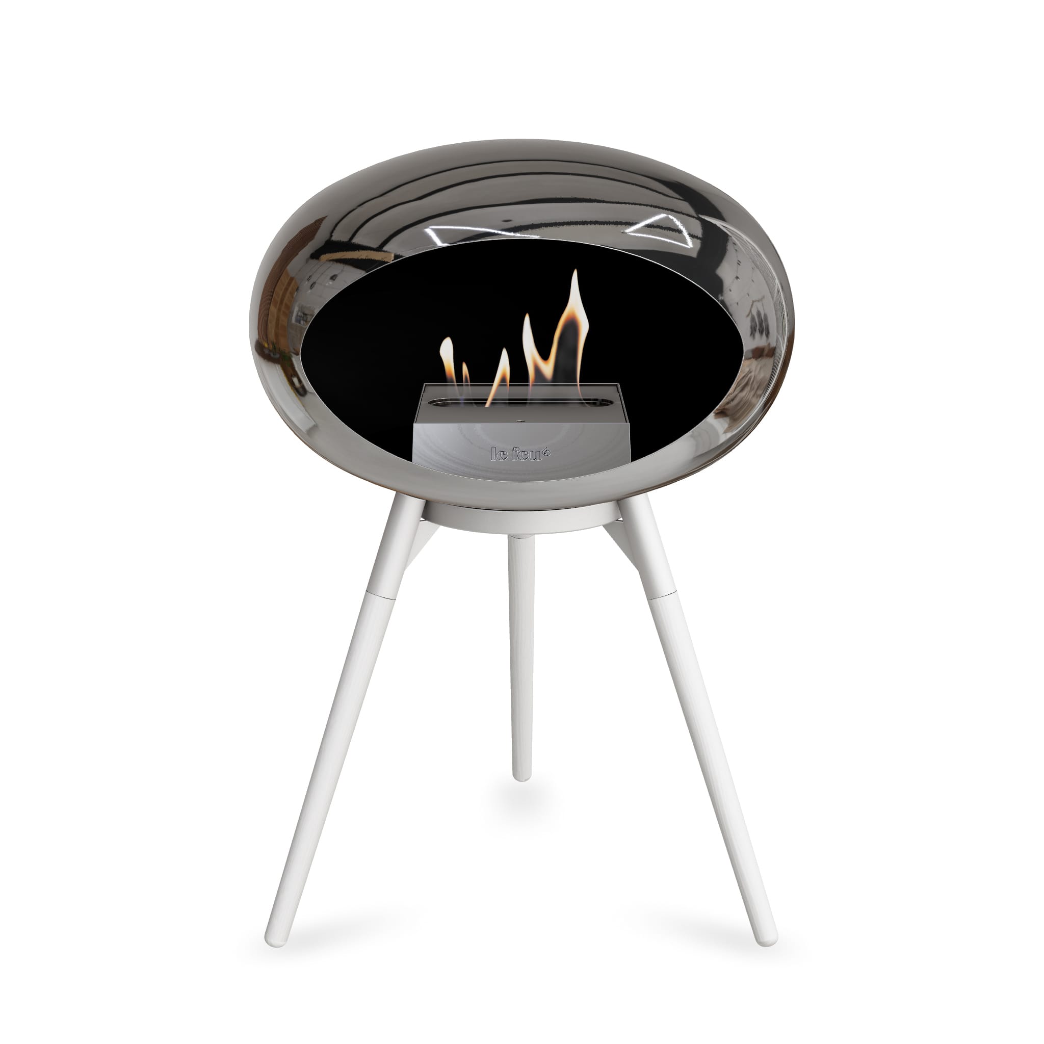 Le Feu Ground Low Dome <br>Chromed Silver