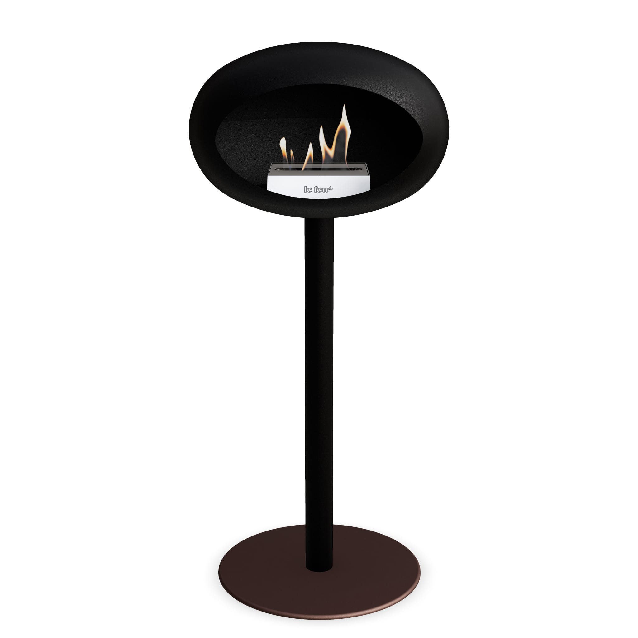 Le Feu Steel High Dome <br>Black