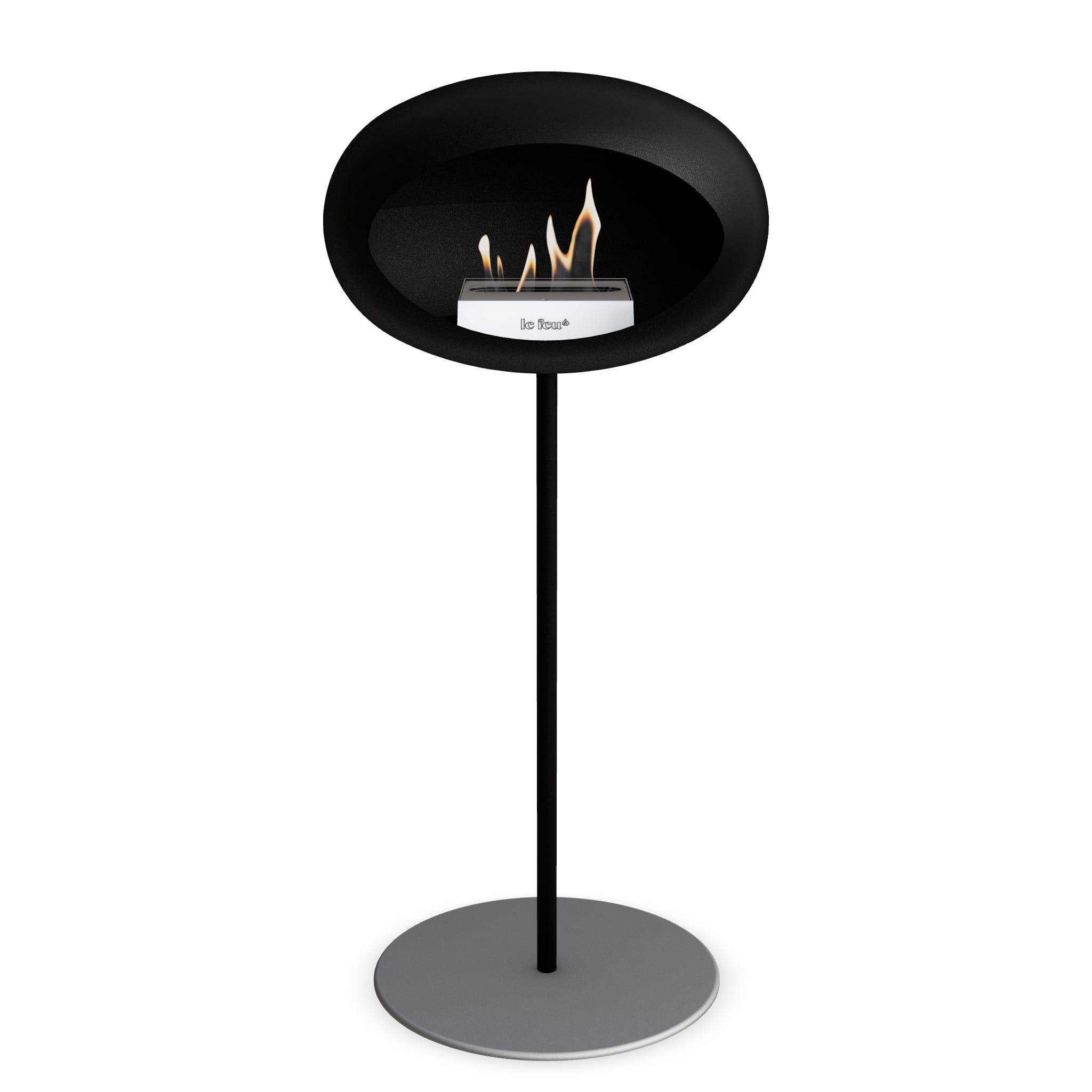 Le Feu Steel High Dome <br>Black