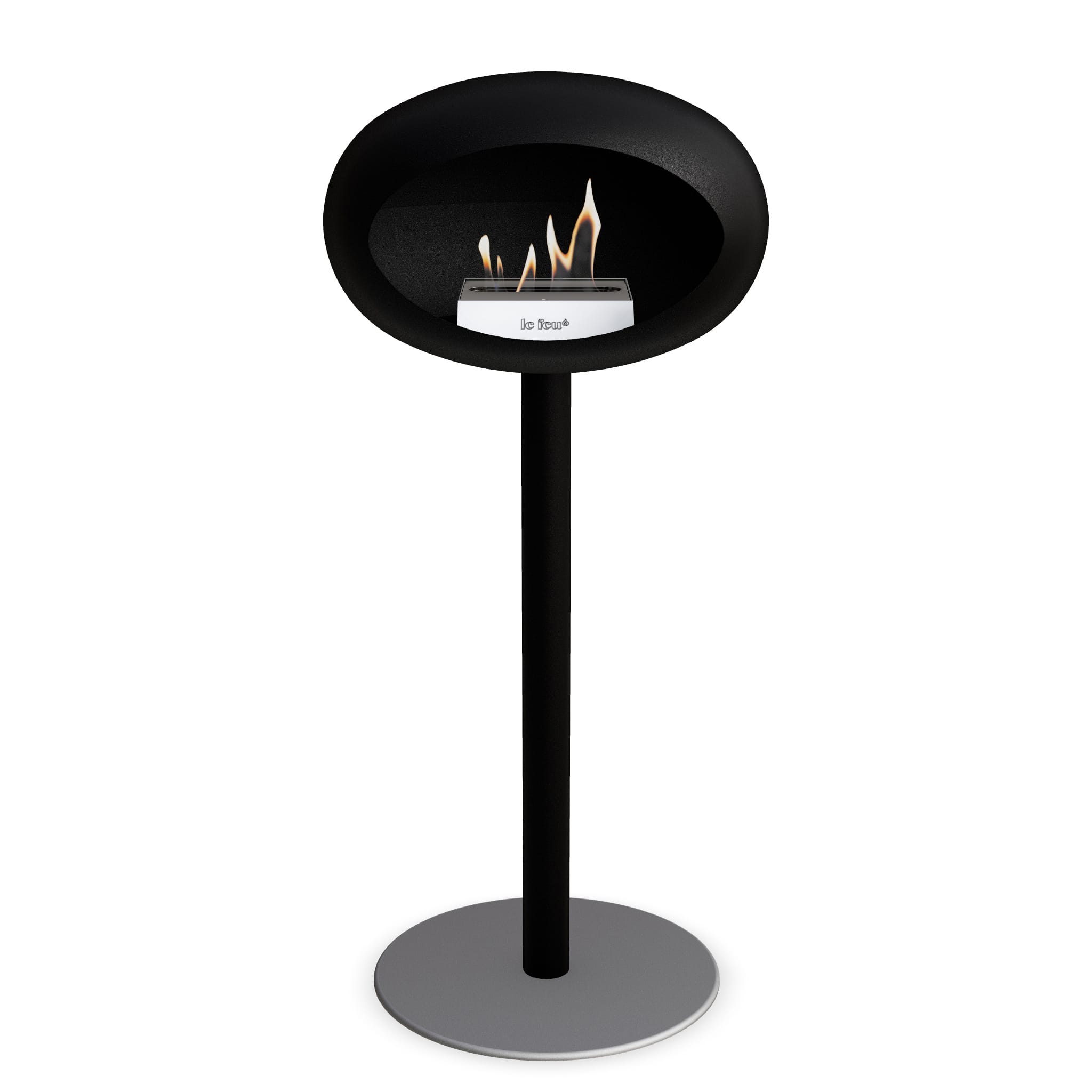 Le Feu Steel High Dome <br>Black