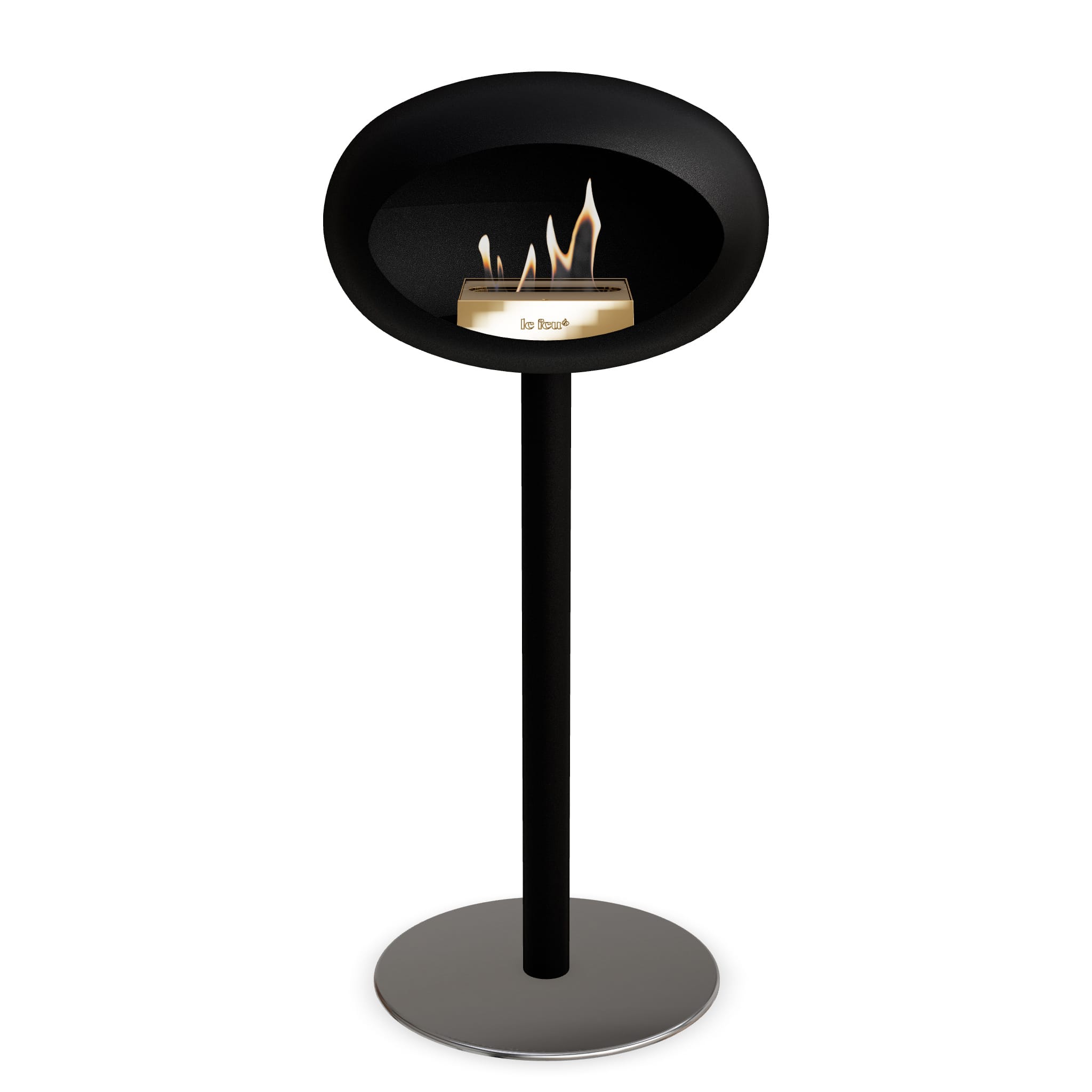 Le Feu Steel High Dome <br>Black