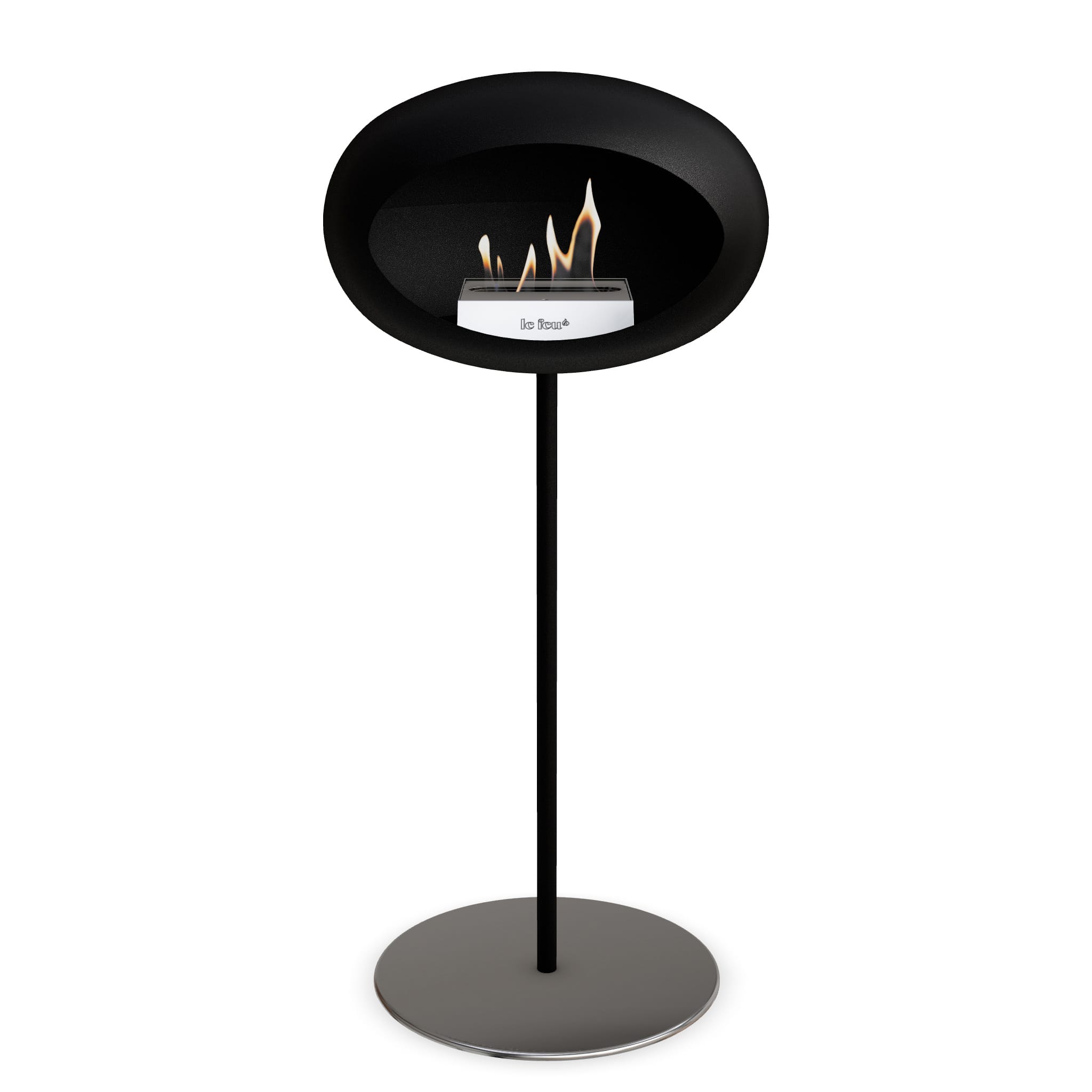 Le Feu Steel High Dome <br>Black