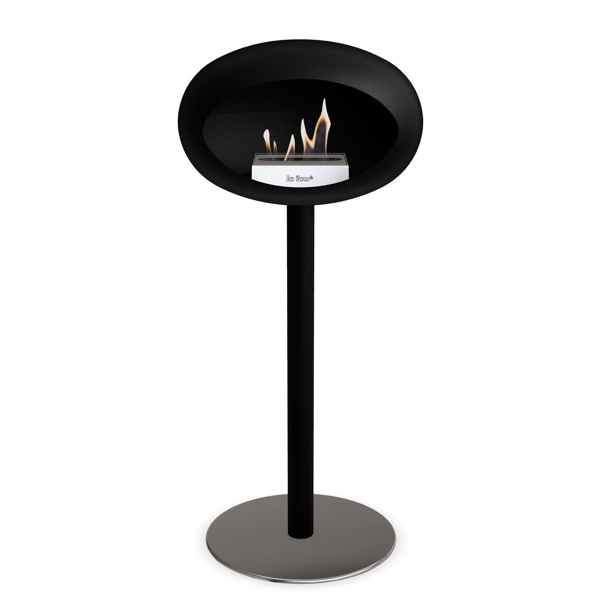 Le Feu Steel High Dome <br>Black