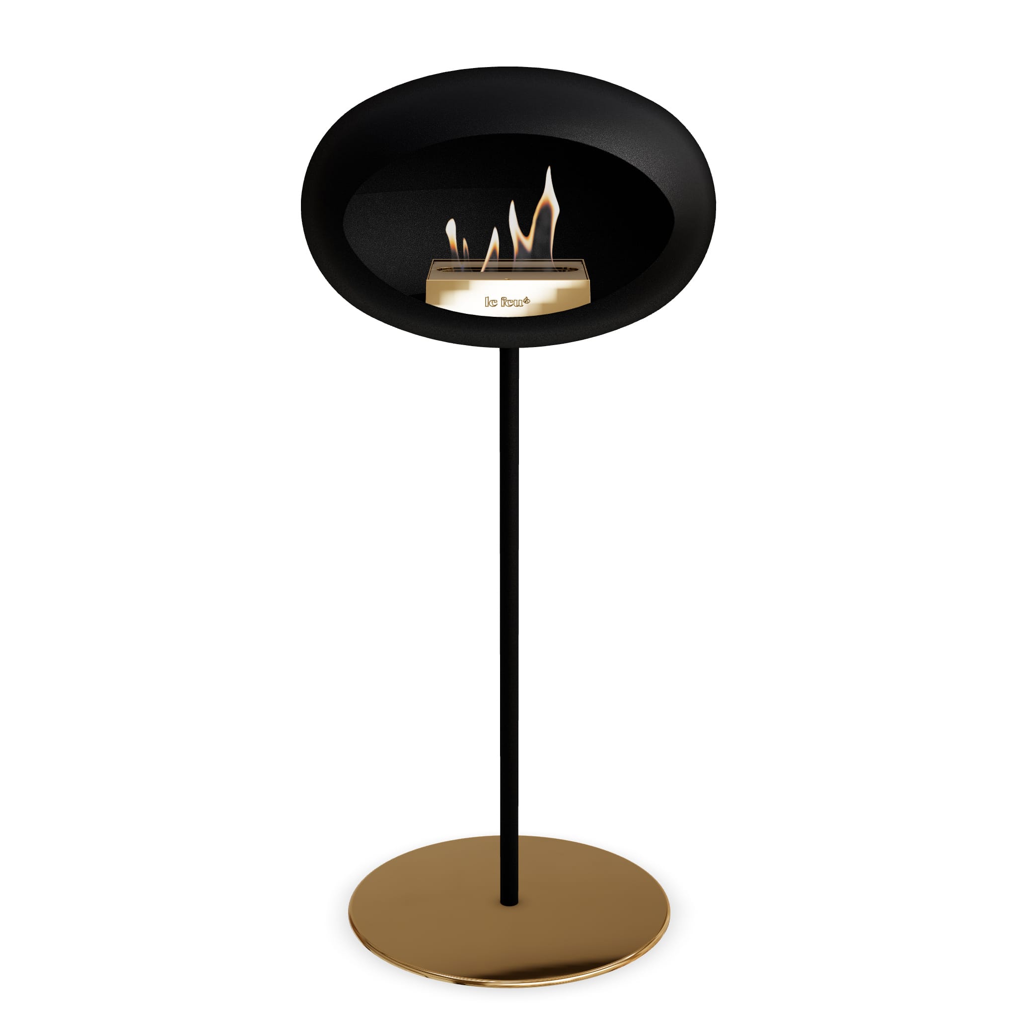 Le Feu Steel High Dome <br>Black