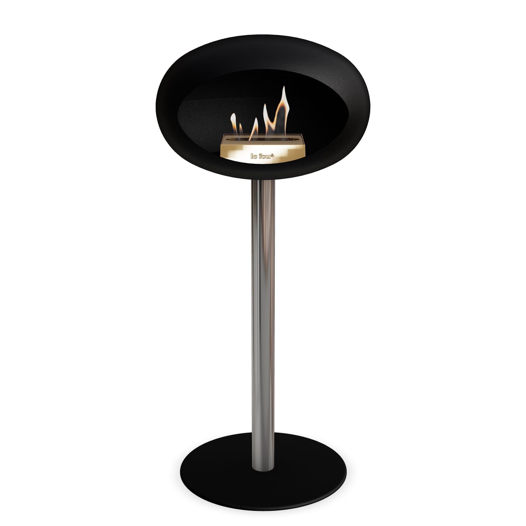 Le Feu Steel High Dome <br>Black