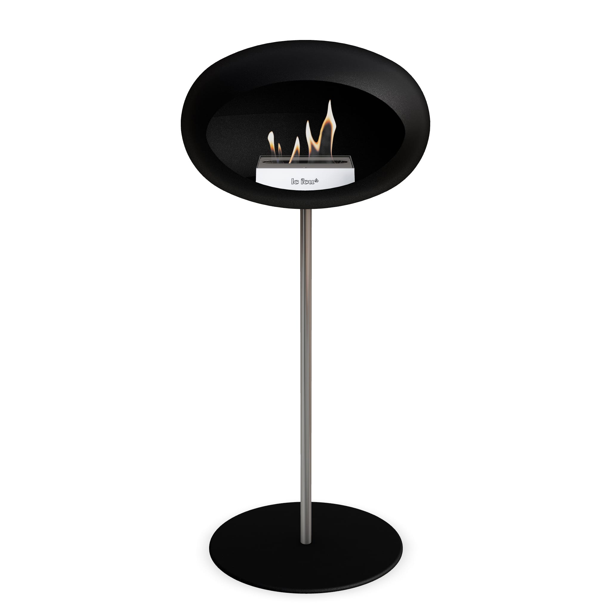 Le Feu Steel High Dome <br>Black