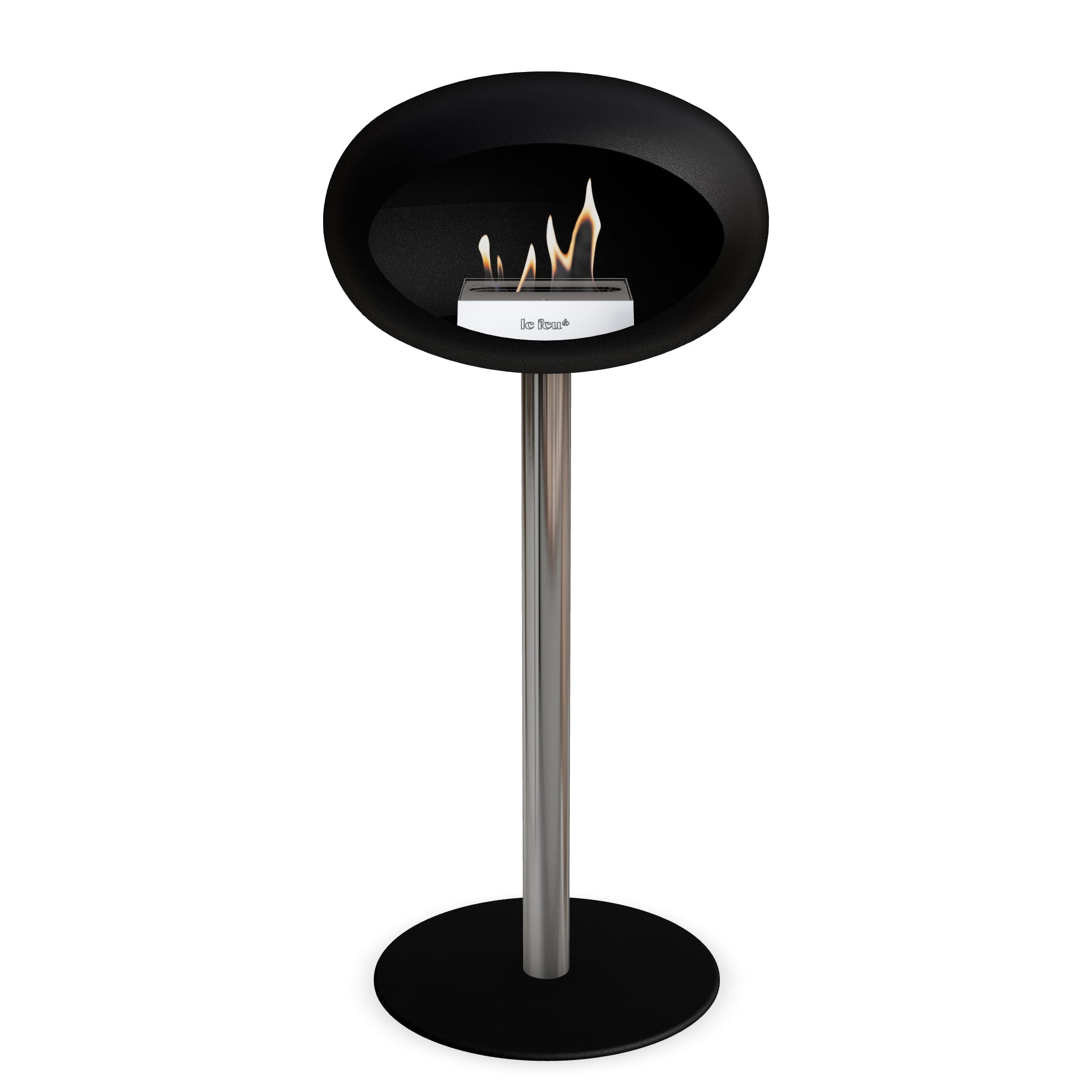 Le Feu Steel High Dome <br>Black