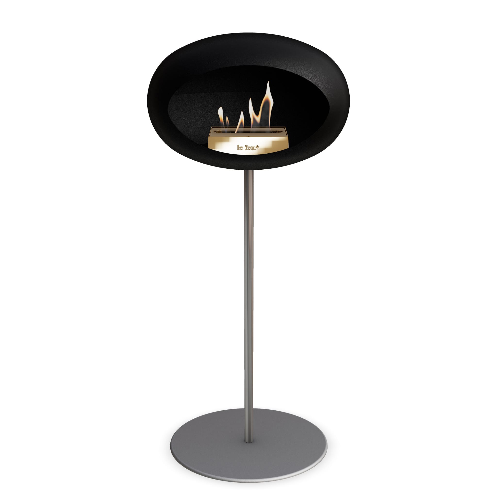 Le Feu Steel High Dome <br>Black