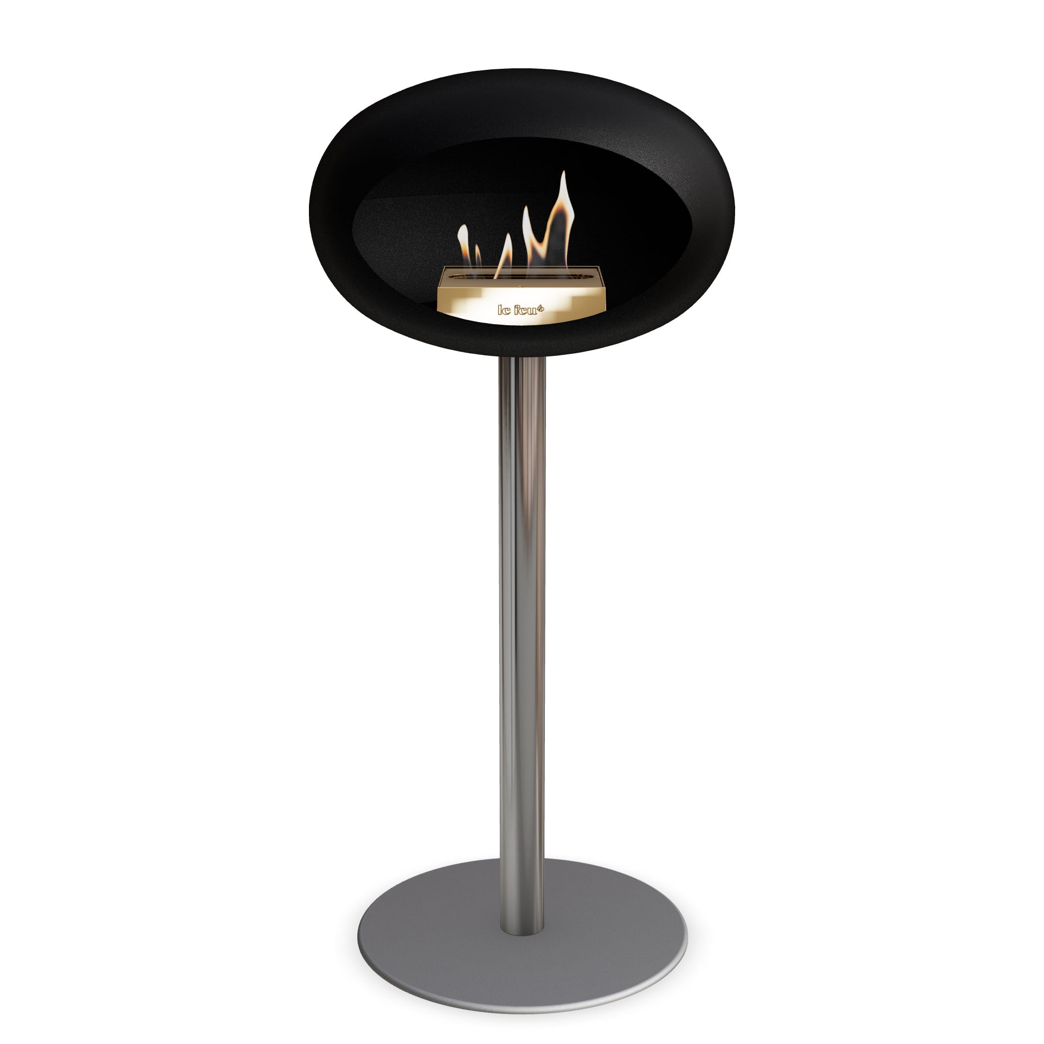 Le Feu Steel High Dome <br>Black