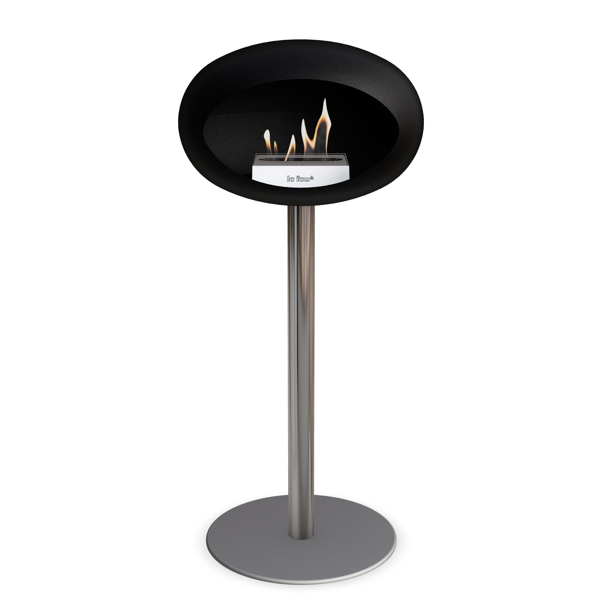 Le Feu Steel High Dome <br>Black