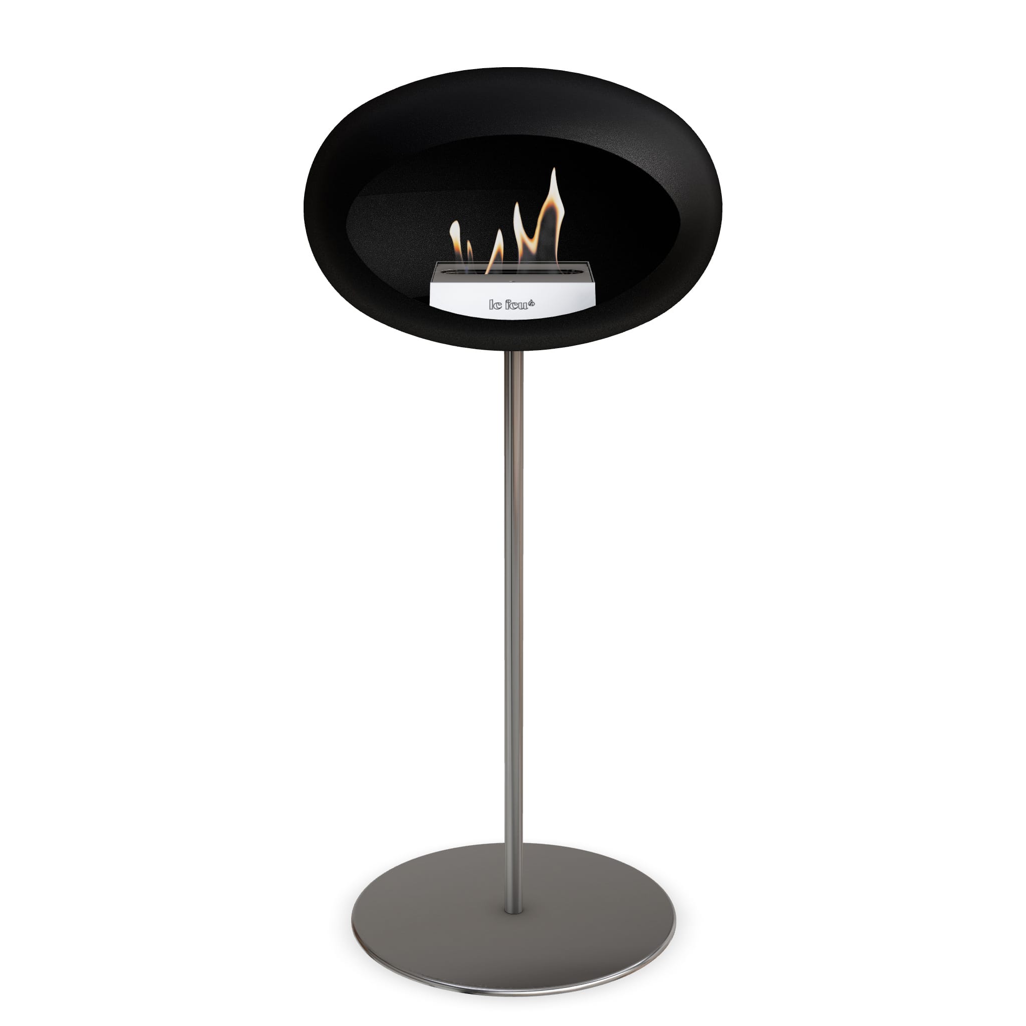 Le Feu Steel High Dome <br>Black