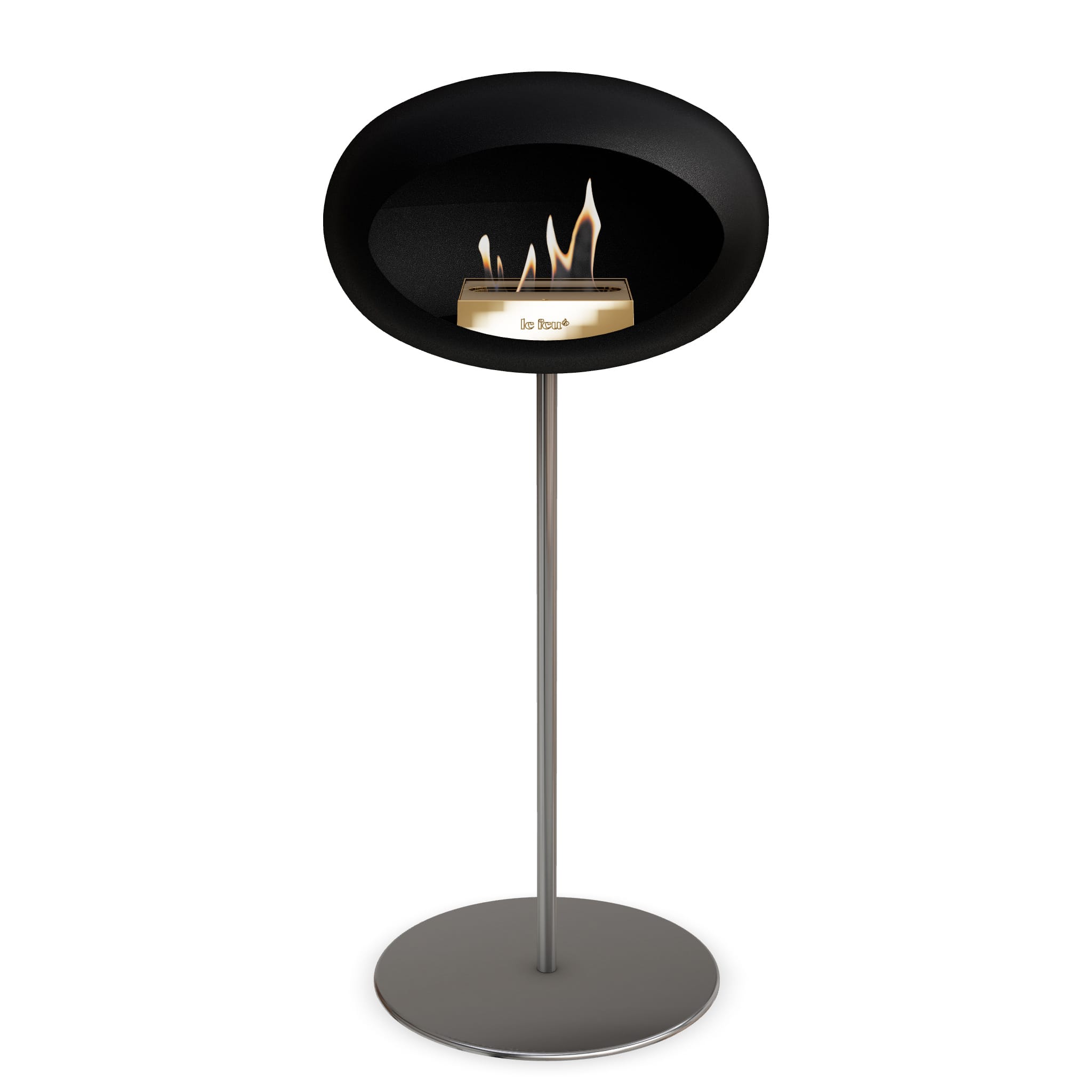 Le Feu Steel High Dome <br>Black