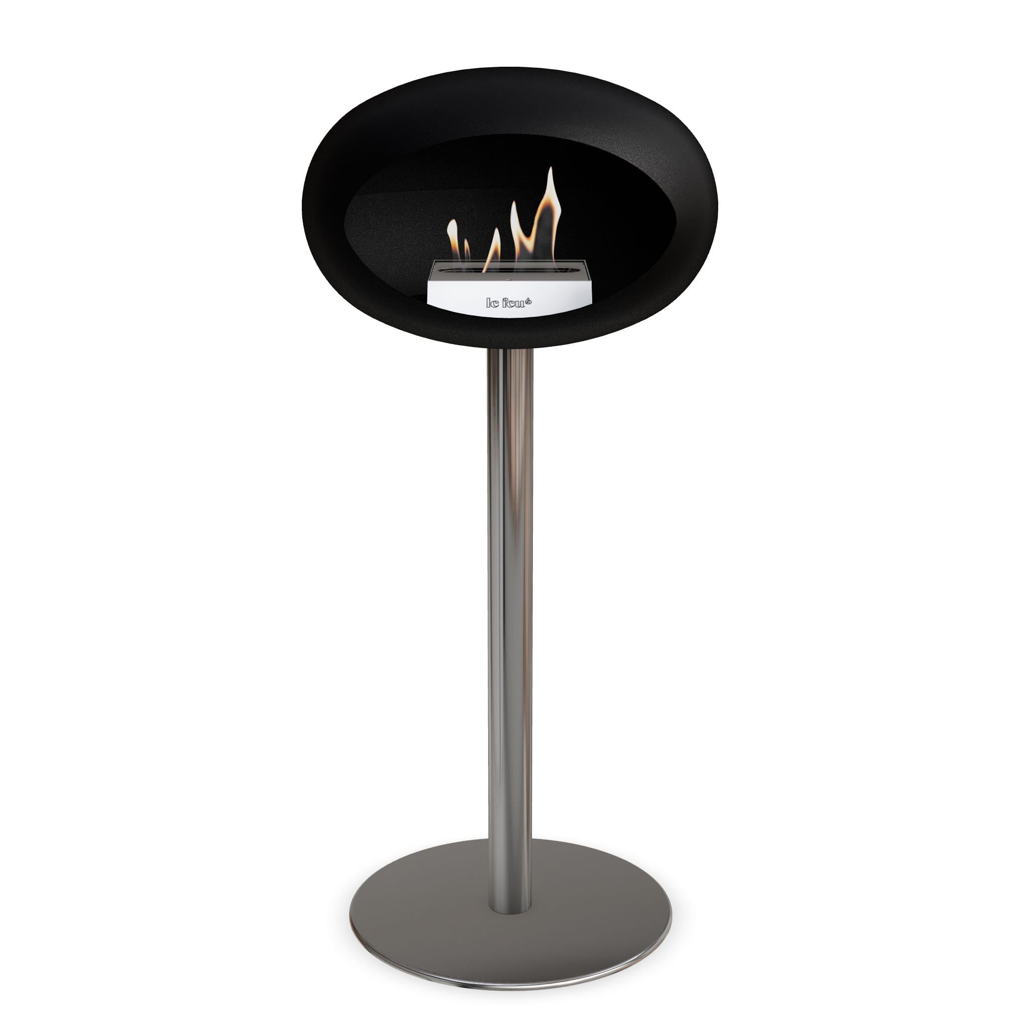 Le Feu Steel High Dome <br>Black