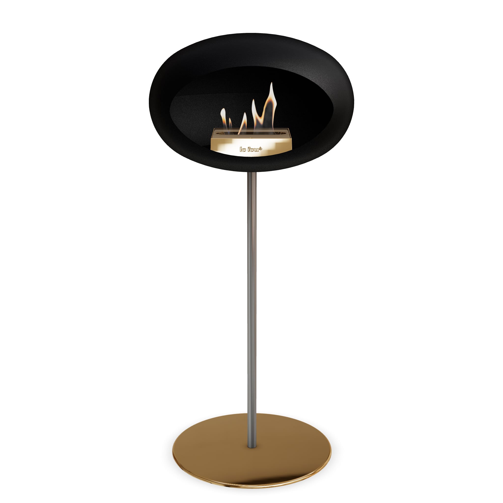 Le Feu Steel High Dome <br>Black