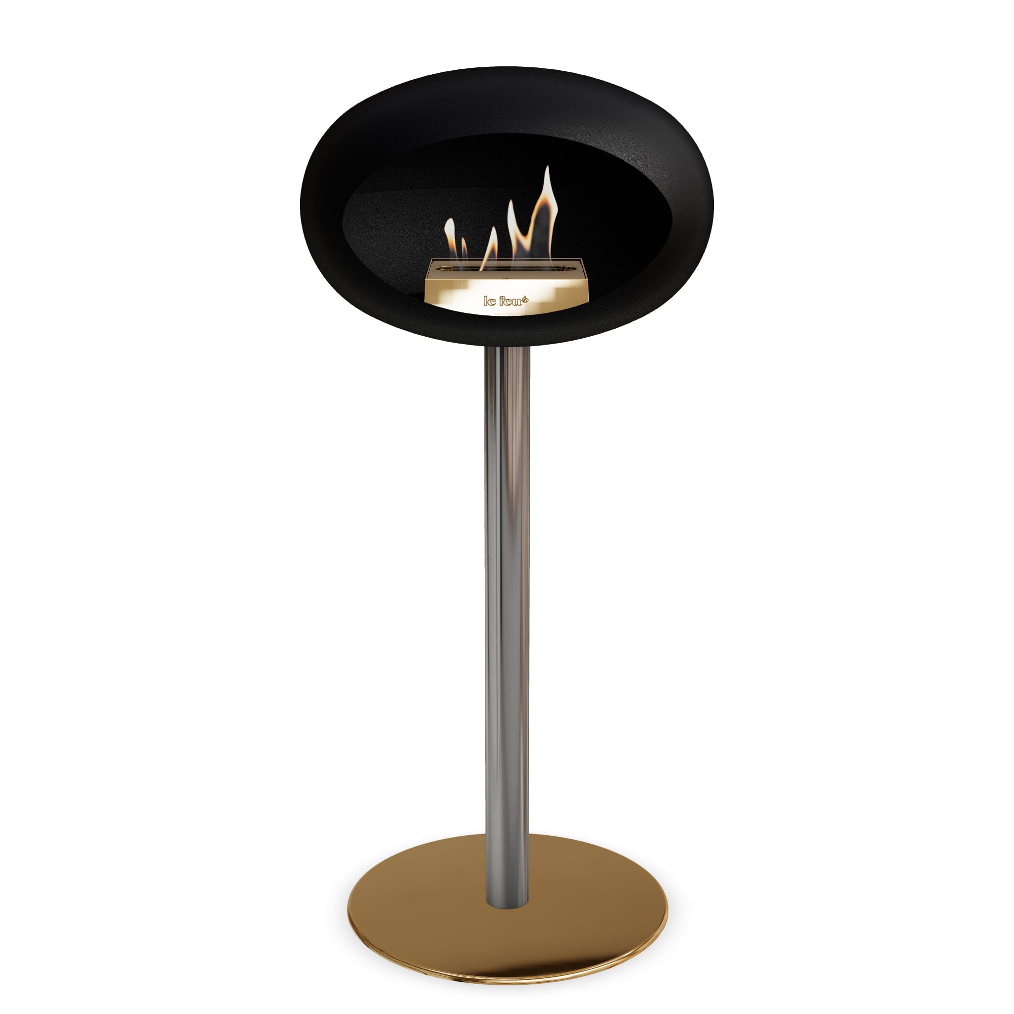 Le Feu Steel High Dome <br>Black