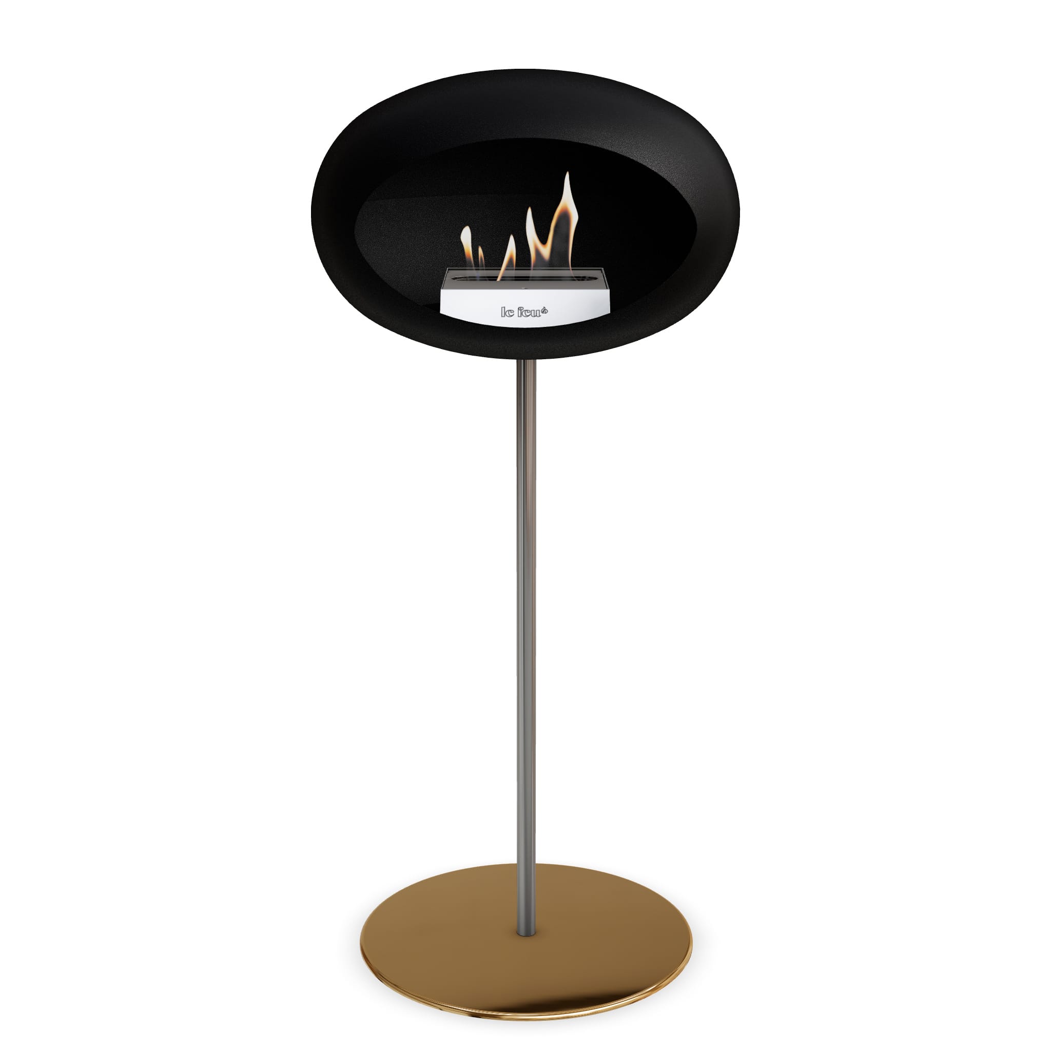 Le Feu Steel High Dome <br>Black