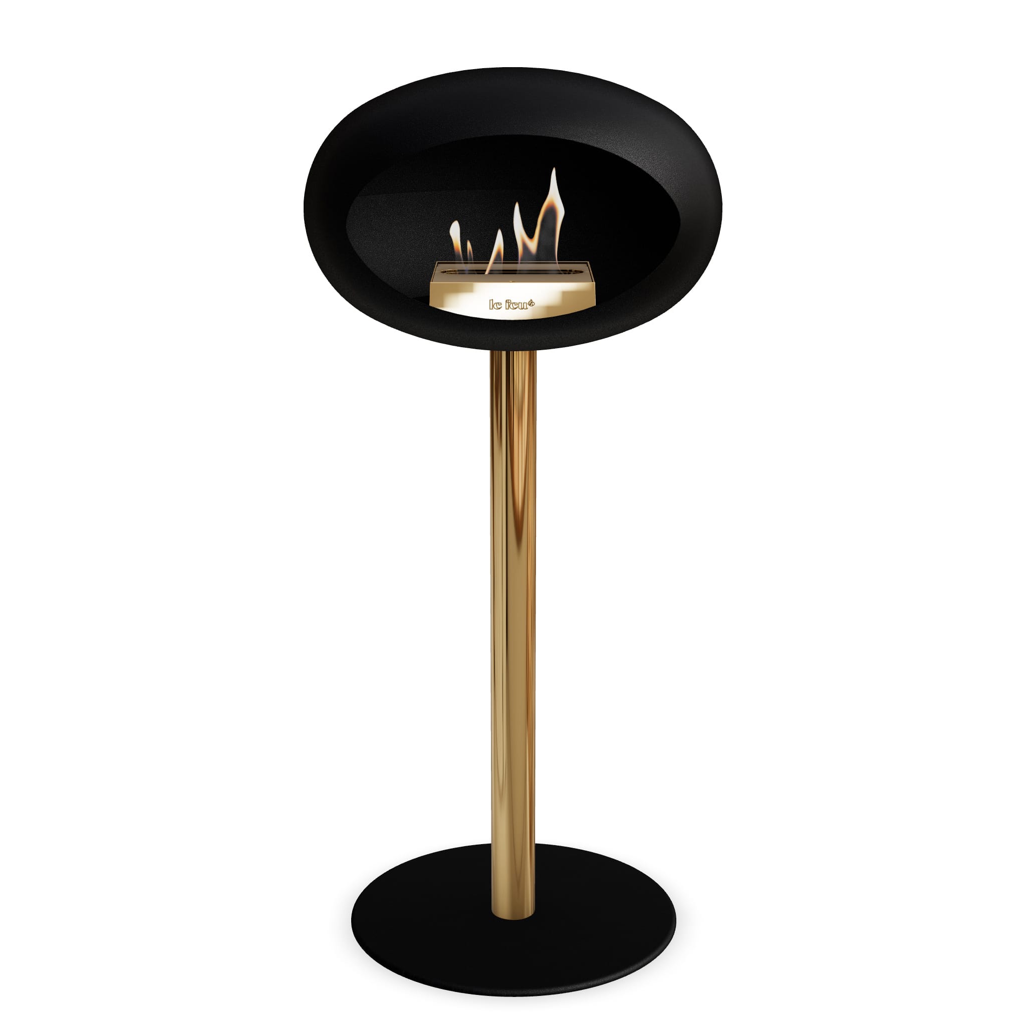 Le Feu Steel High Dome <br>Black