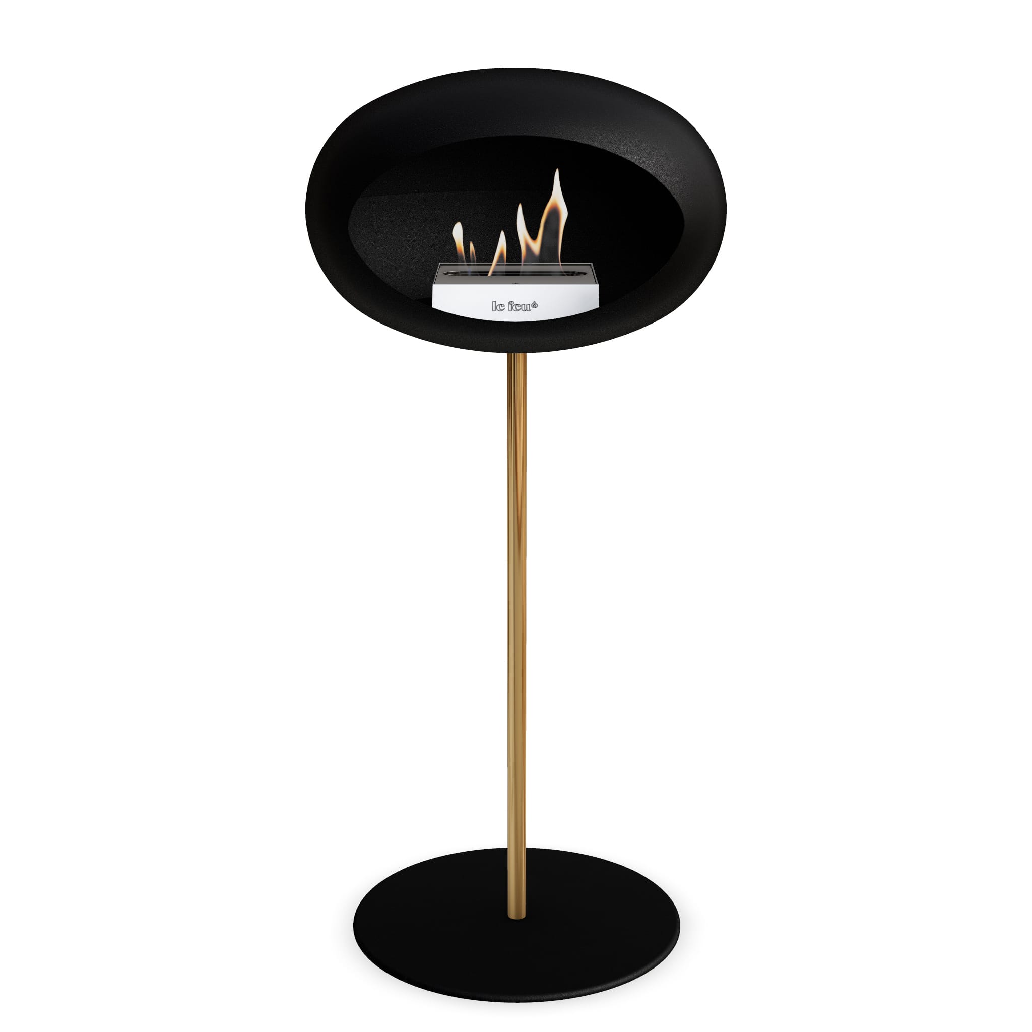 Le Feu Steel High Dome <br>Black