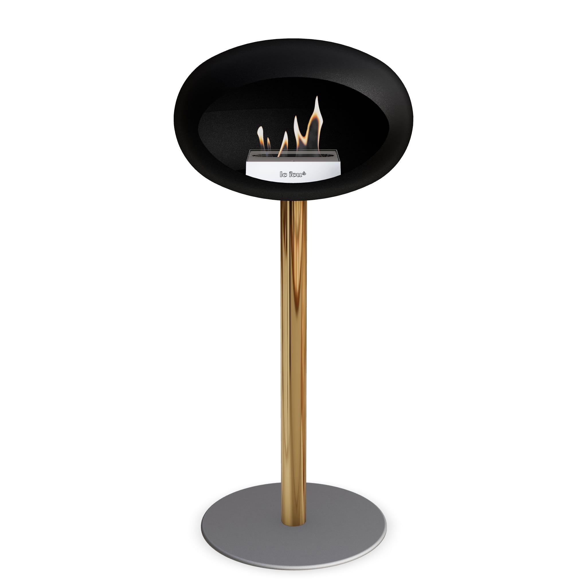 Le Feu Steel High Dome <br>Black