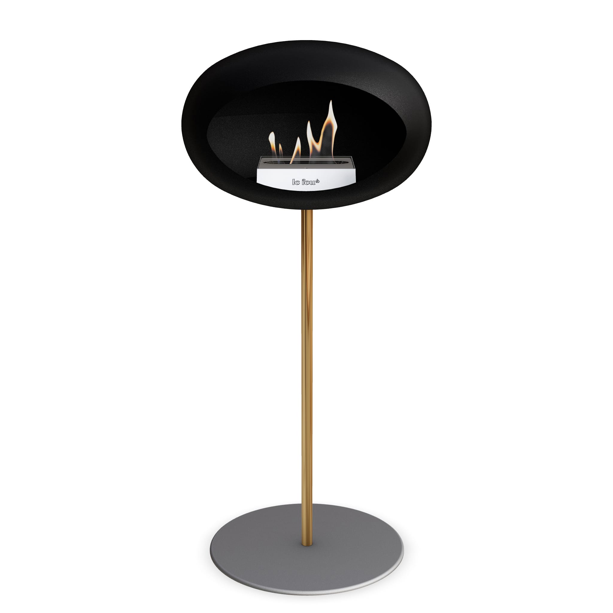 Le Feu Steel High Dome <br>Black