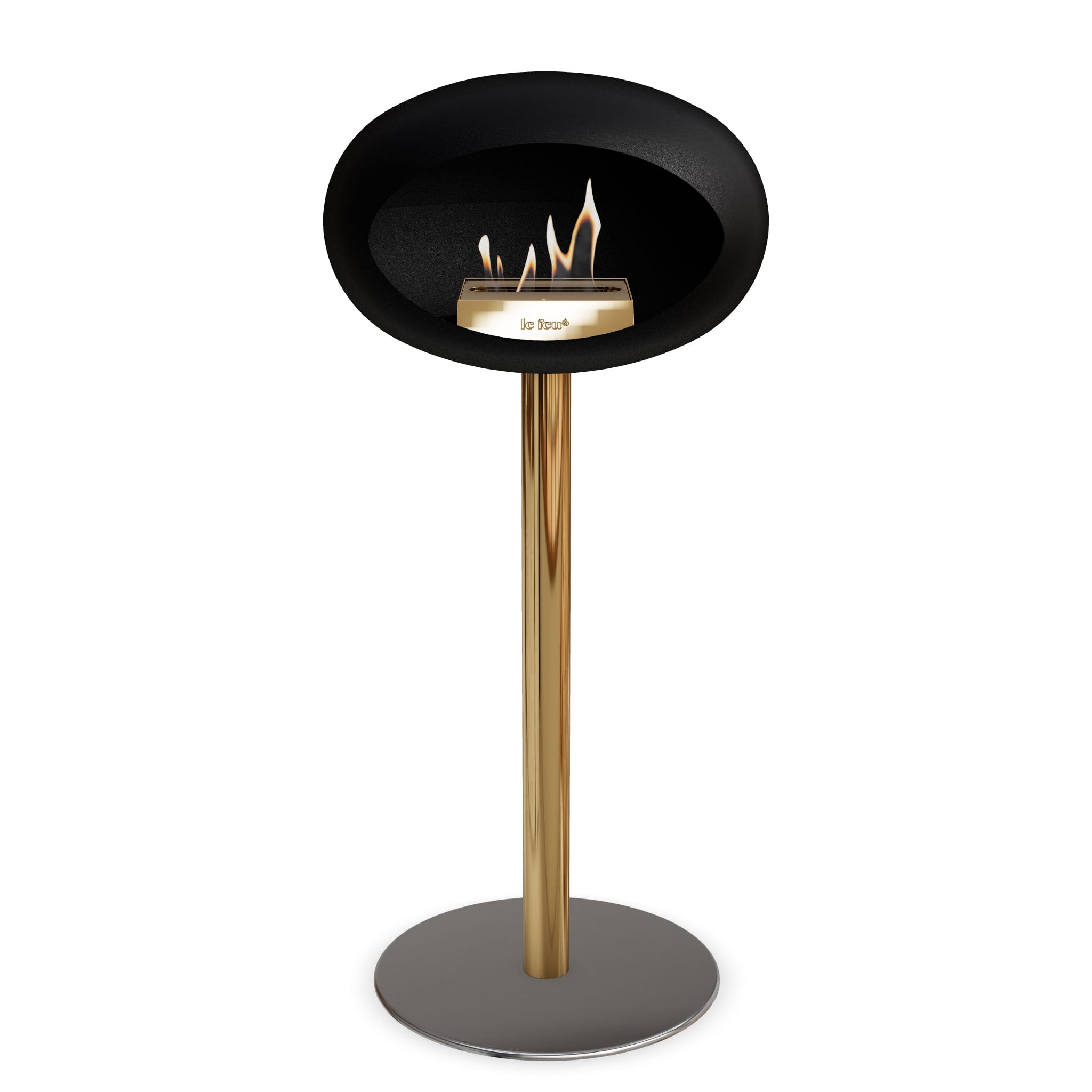 Le Feu Steel High Dome <br>Black