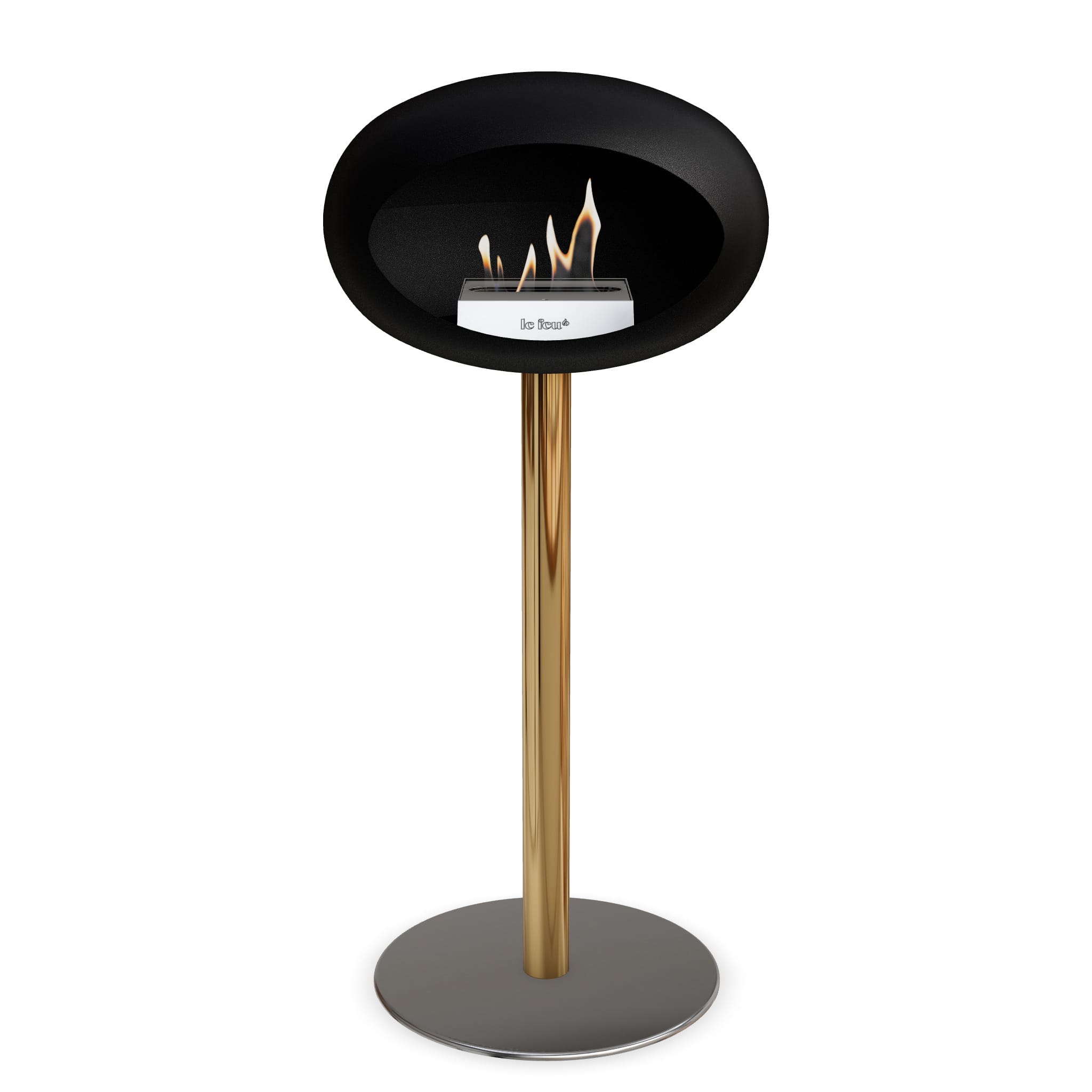 Le Feu Steel High Dome <br>Black