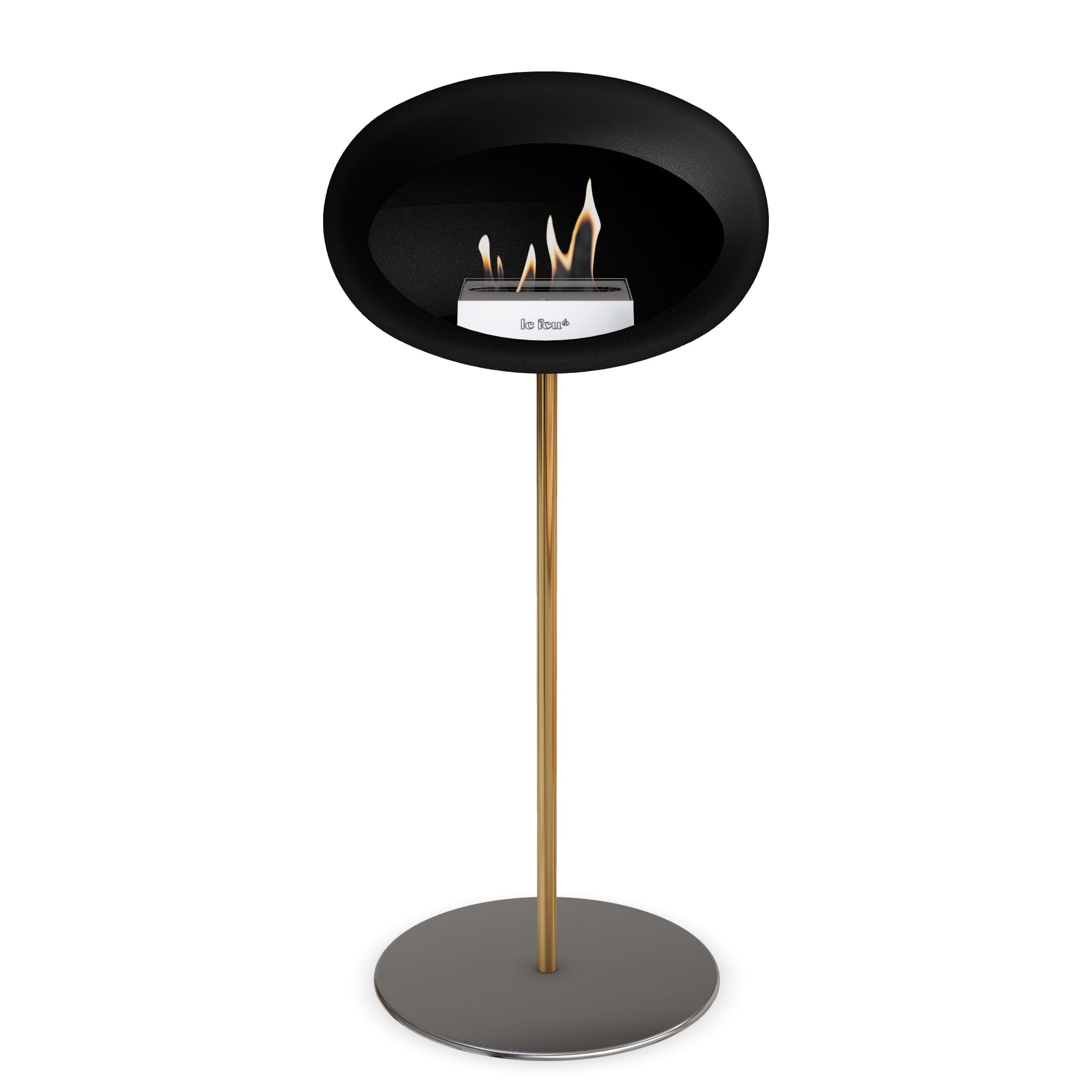 Le Feu Steel High Dome <br>Black