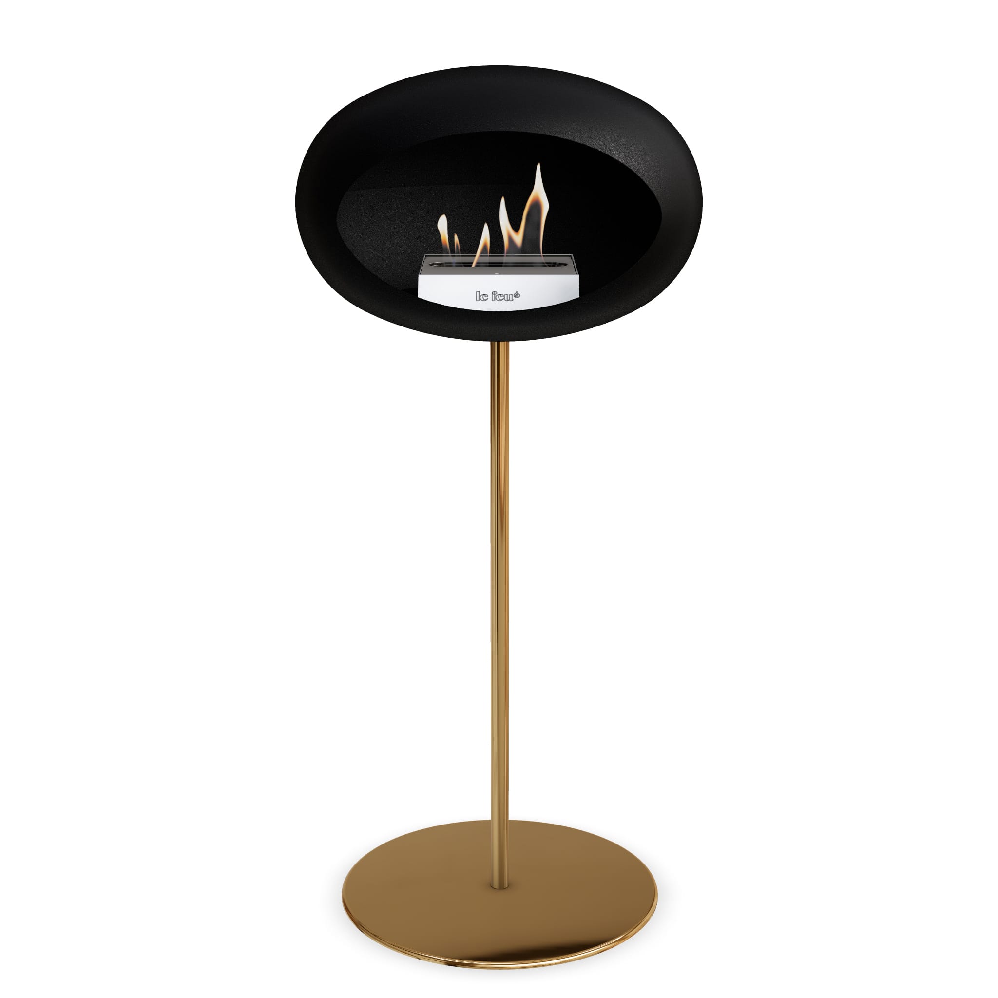 Le Feu Steel High Dome <br>Black