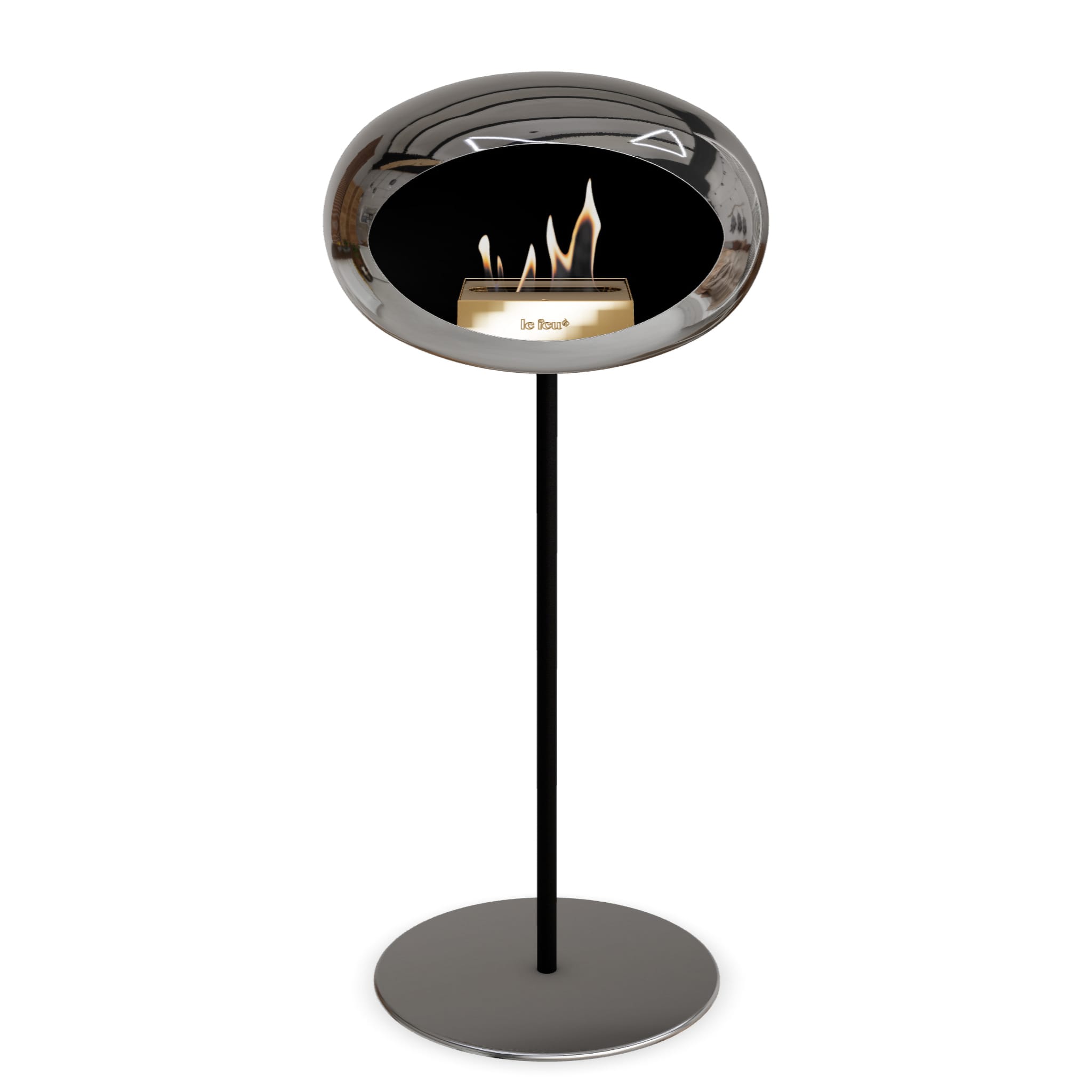 Le Feu Steel High Dome <br>Chromed Silver