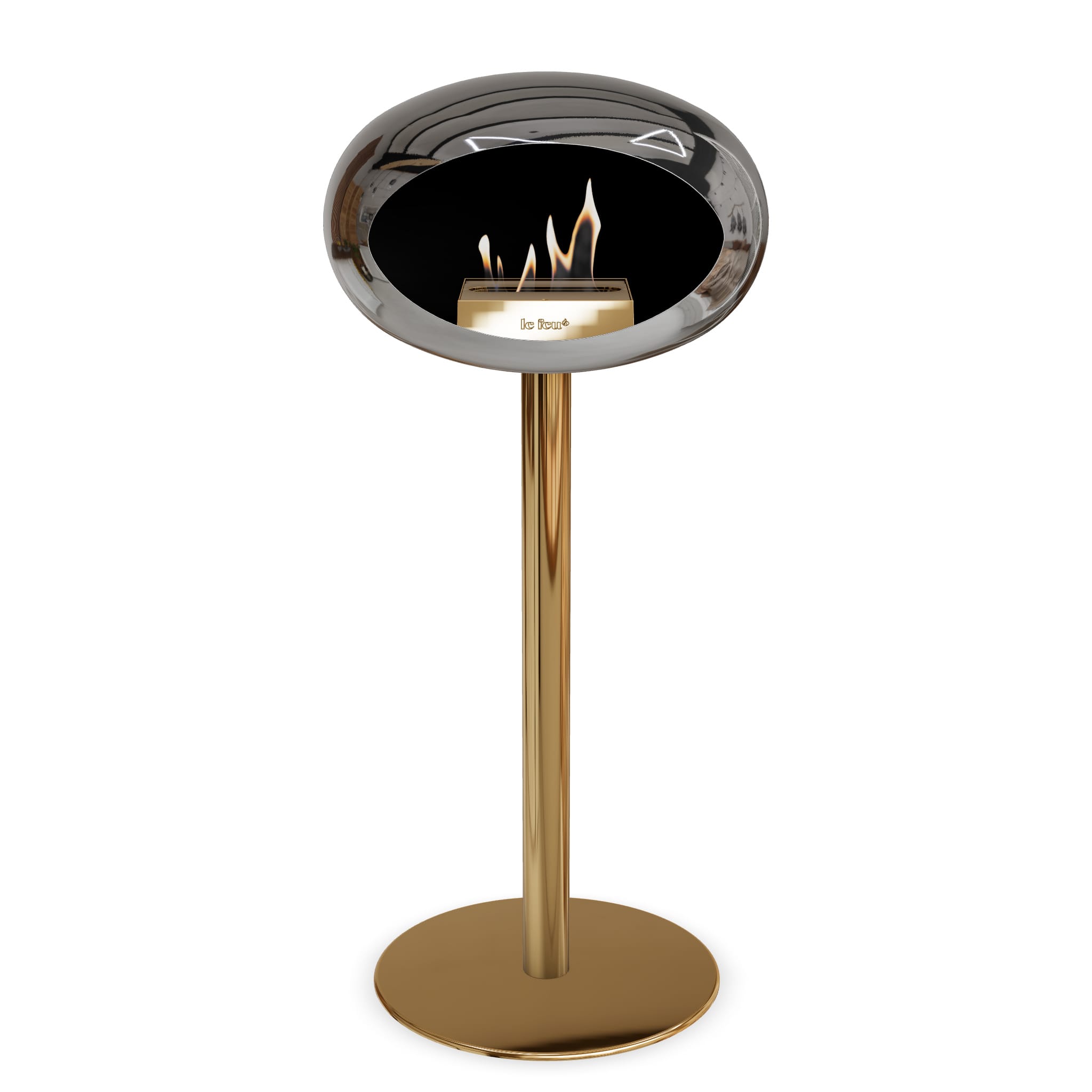 Le Feu Steel High Dome <br>Chromed Silver