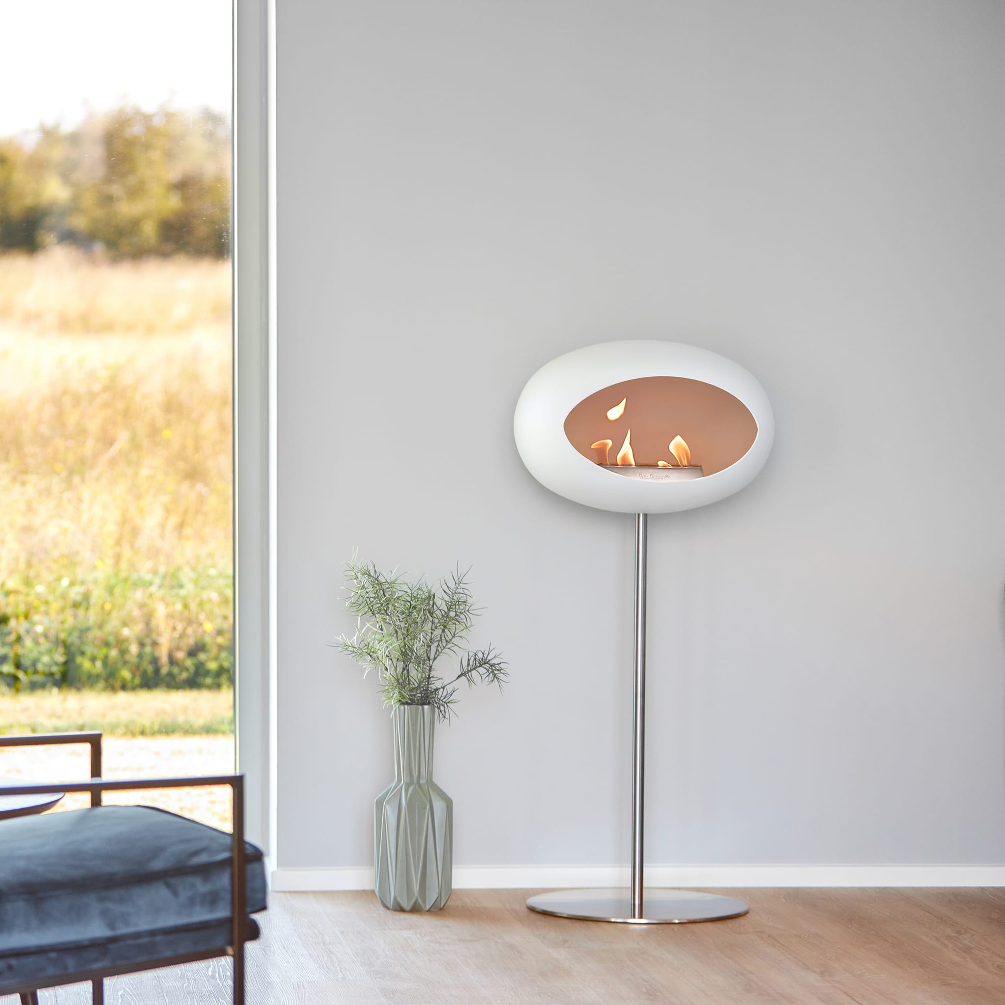 Le Feu Steel High Dome <br>White